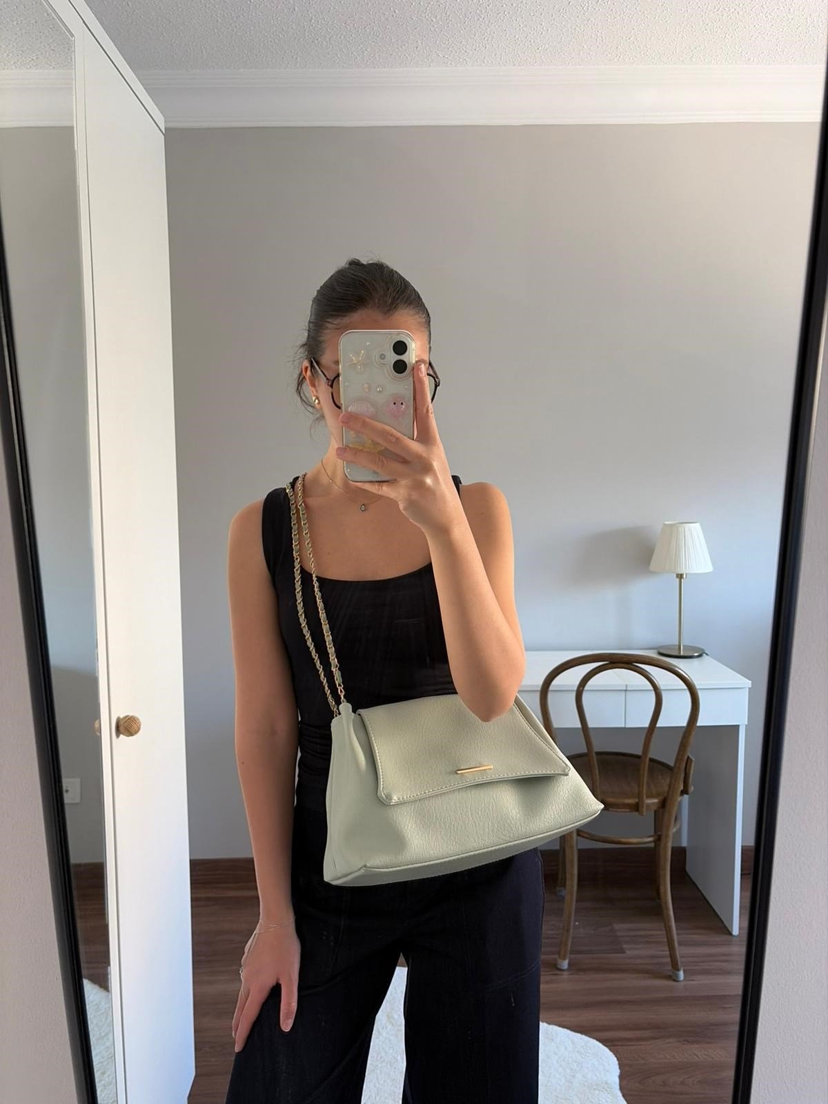 Lorea Zincir Askılı Kadın Omuz ve Clutch Çanta Mint Yeşili