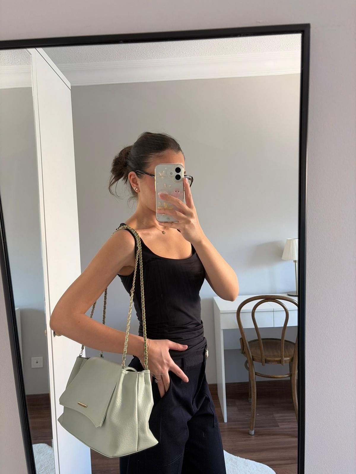 Lorea Zincir Askılı Kadın Omuz ve Clutch Çanta Mint Yeşili