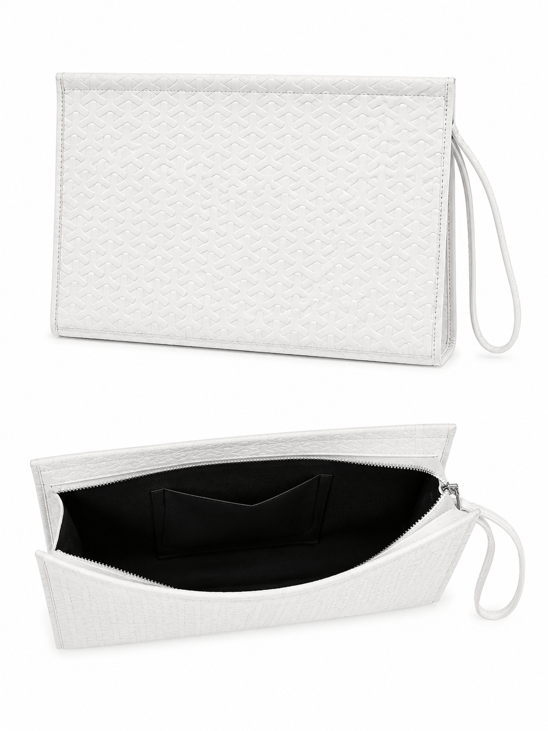 Monet Clutch Çanta Beyaz