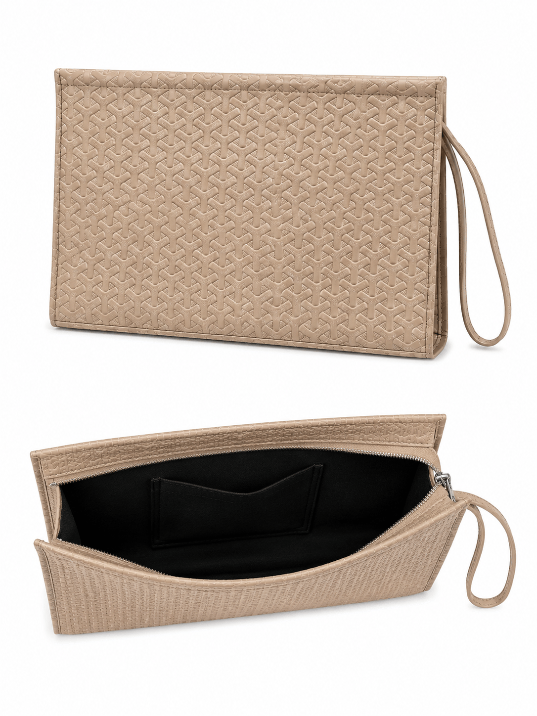 Monet Clutch Çanta Vizon
