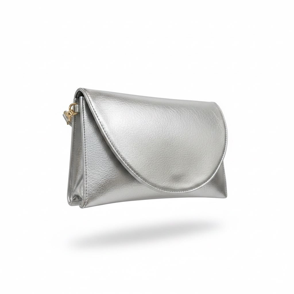 Muse Kadın Clutch Çanta Gümüş
