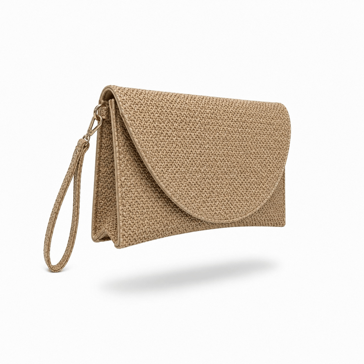 Muse Kadın Clutch Çanta Hasır Görünümlü Suni Deri