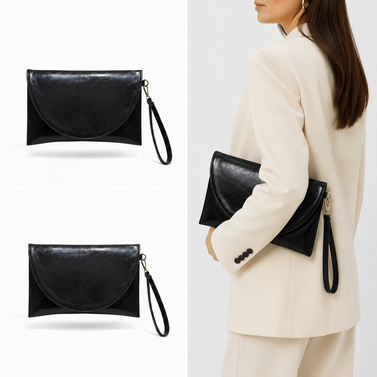 Muse Kadın Clutch Çanta Siyah