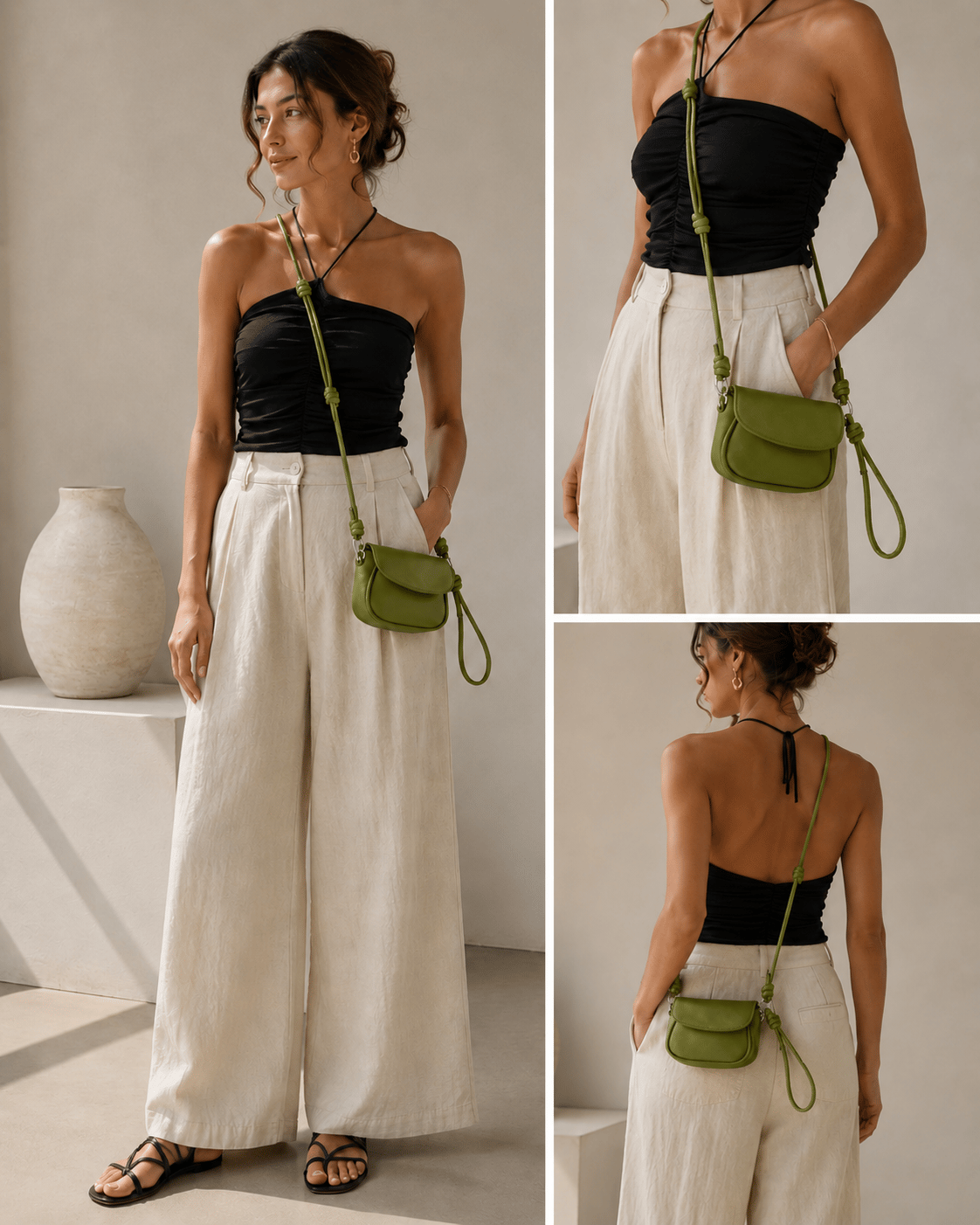 Polina Mini Kadın Çapraz Çanta Matcha