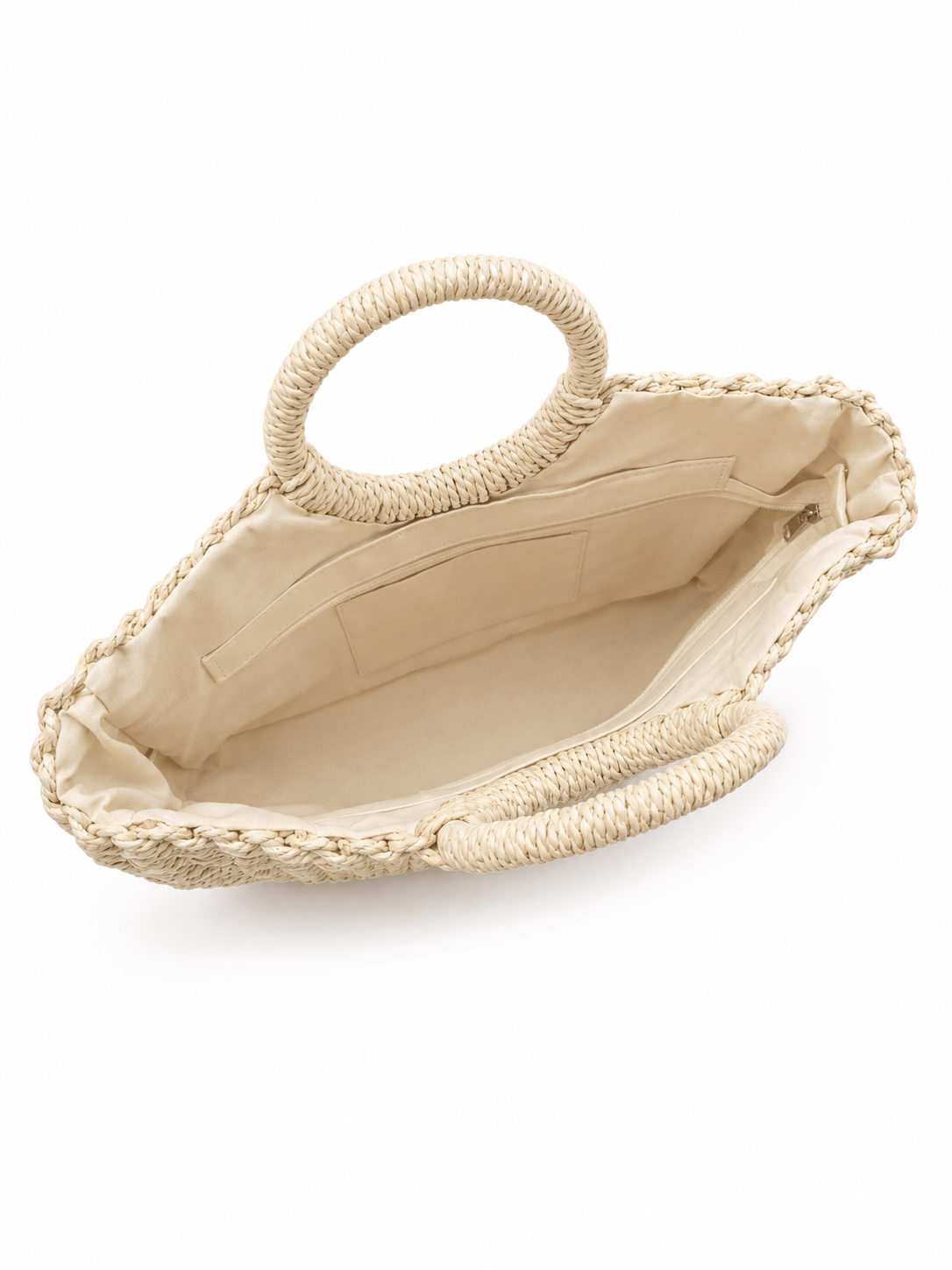 Rova Gerçek Hasır Büyük Boy Krem
