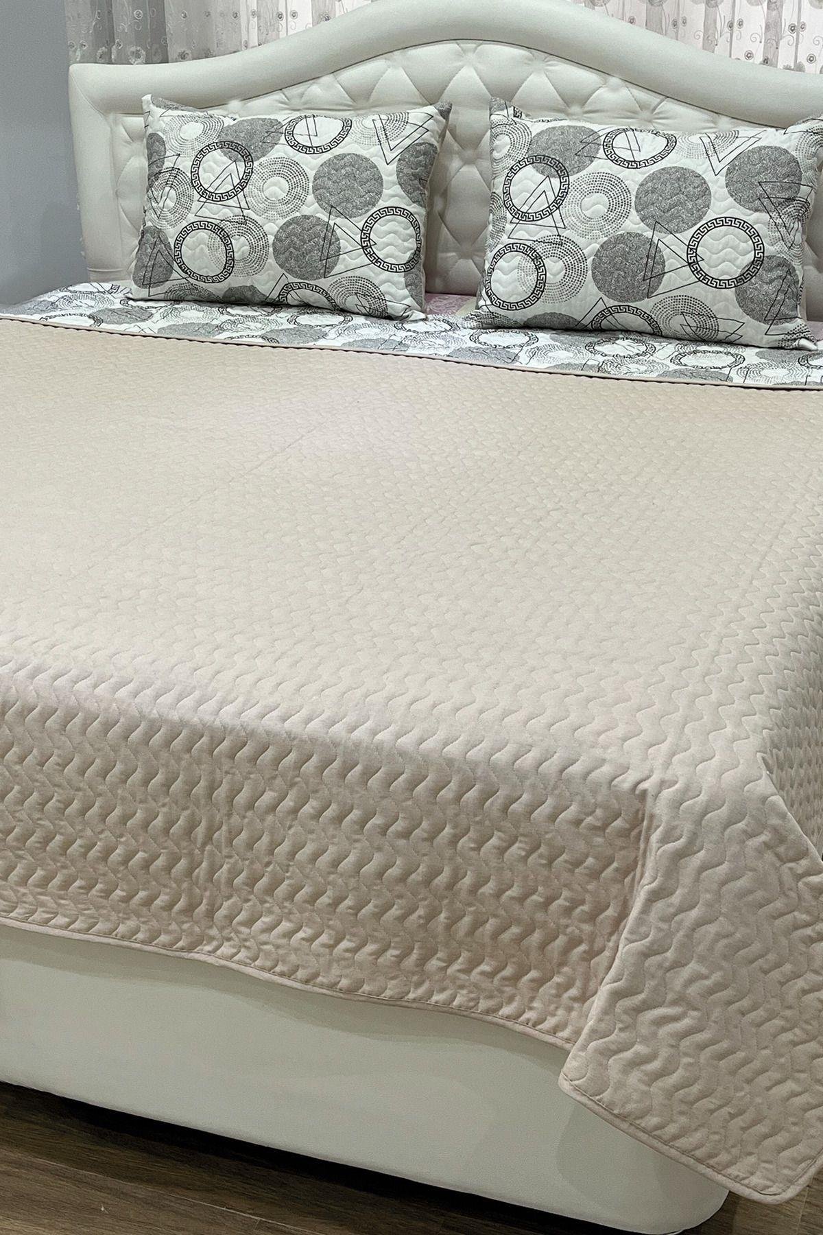 Tek Kişilik Kapitone Yatak Örtüsü Seti 160x230 Cm - Shape