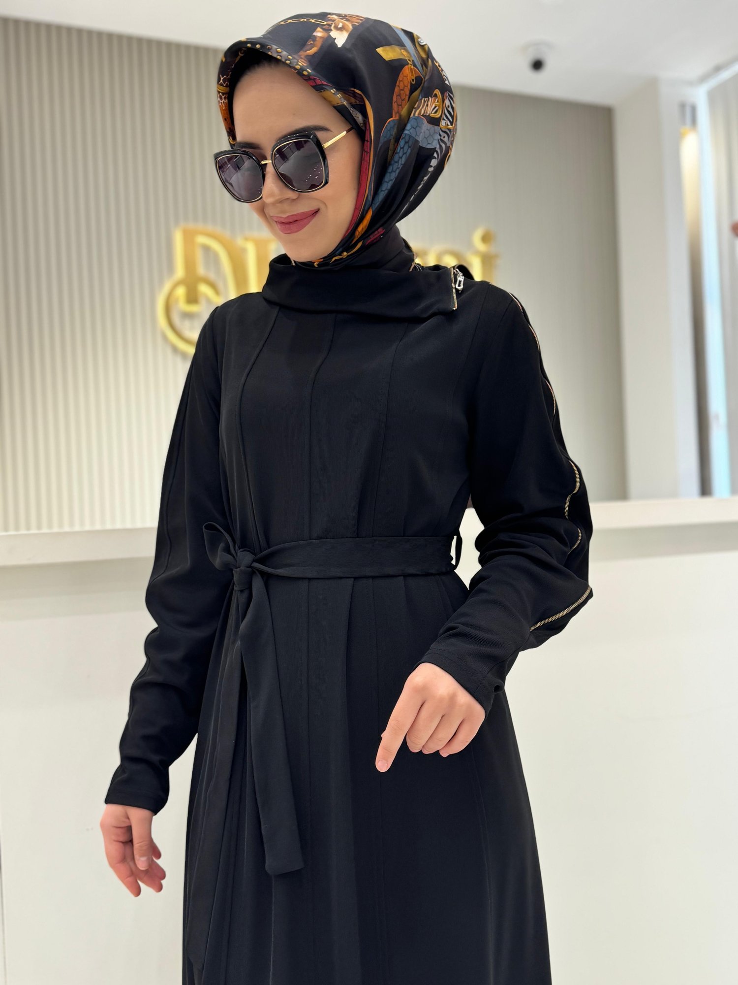 38803 Elbise  - SİYAH