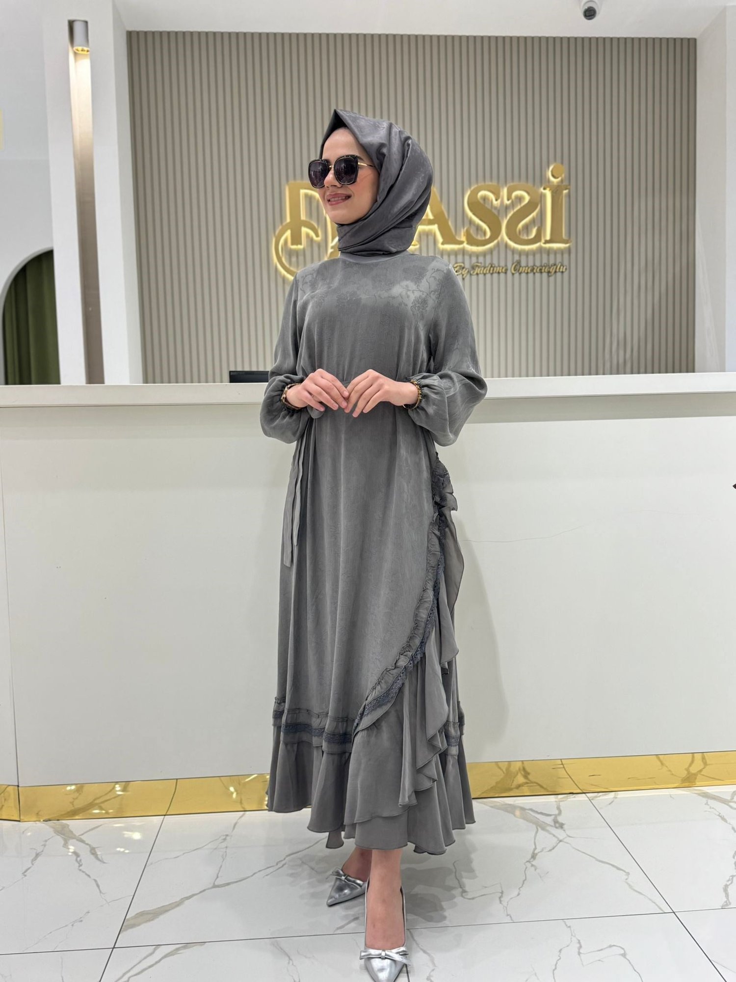 38806 Elbise  - SİYAH