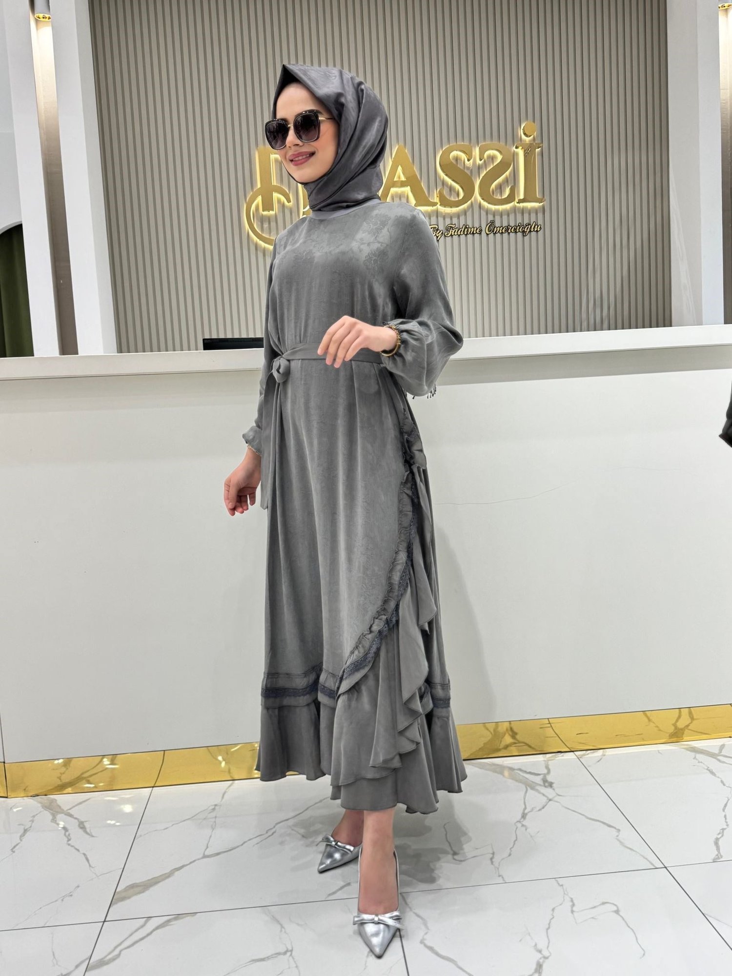 38806 Elbise  - SİYAH