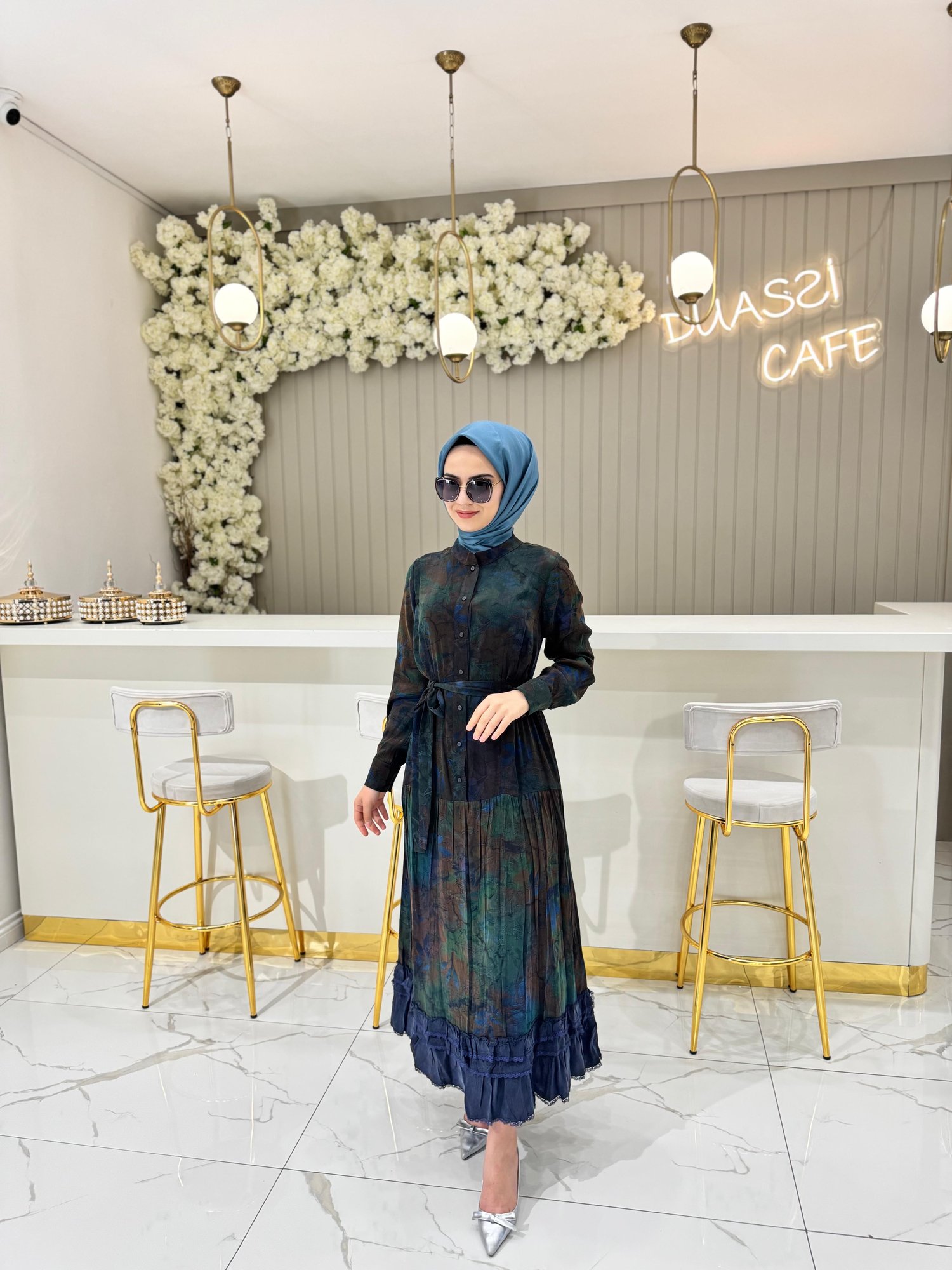 38809 Elbise  - SİYAH