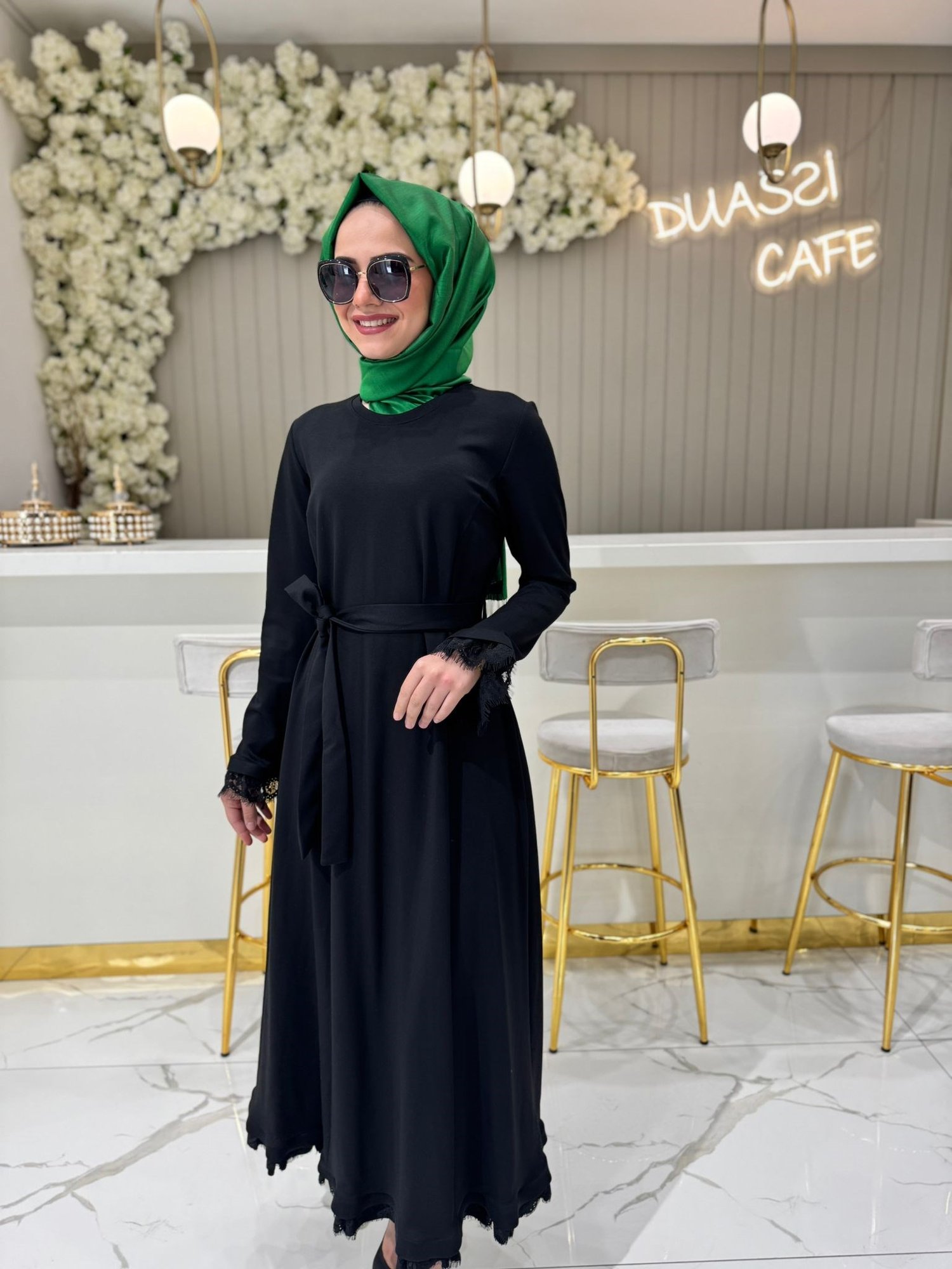 38823 Elbise  - SİYAH
