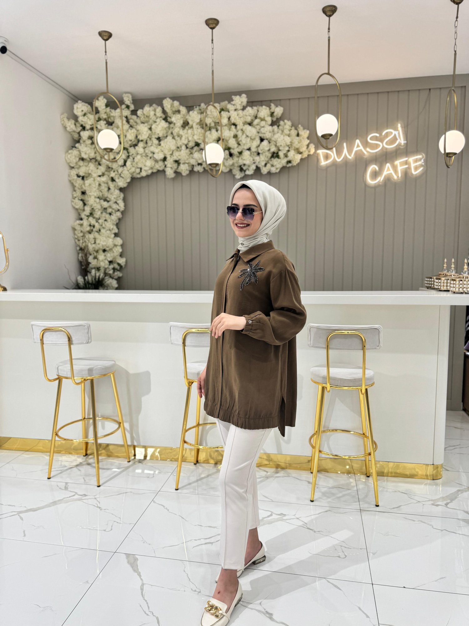 Armine Trend 466 Tunik  - KAHVE