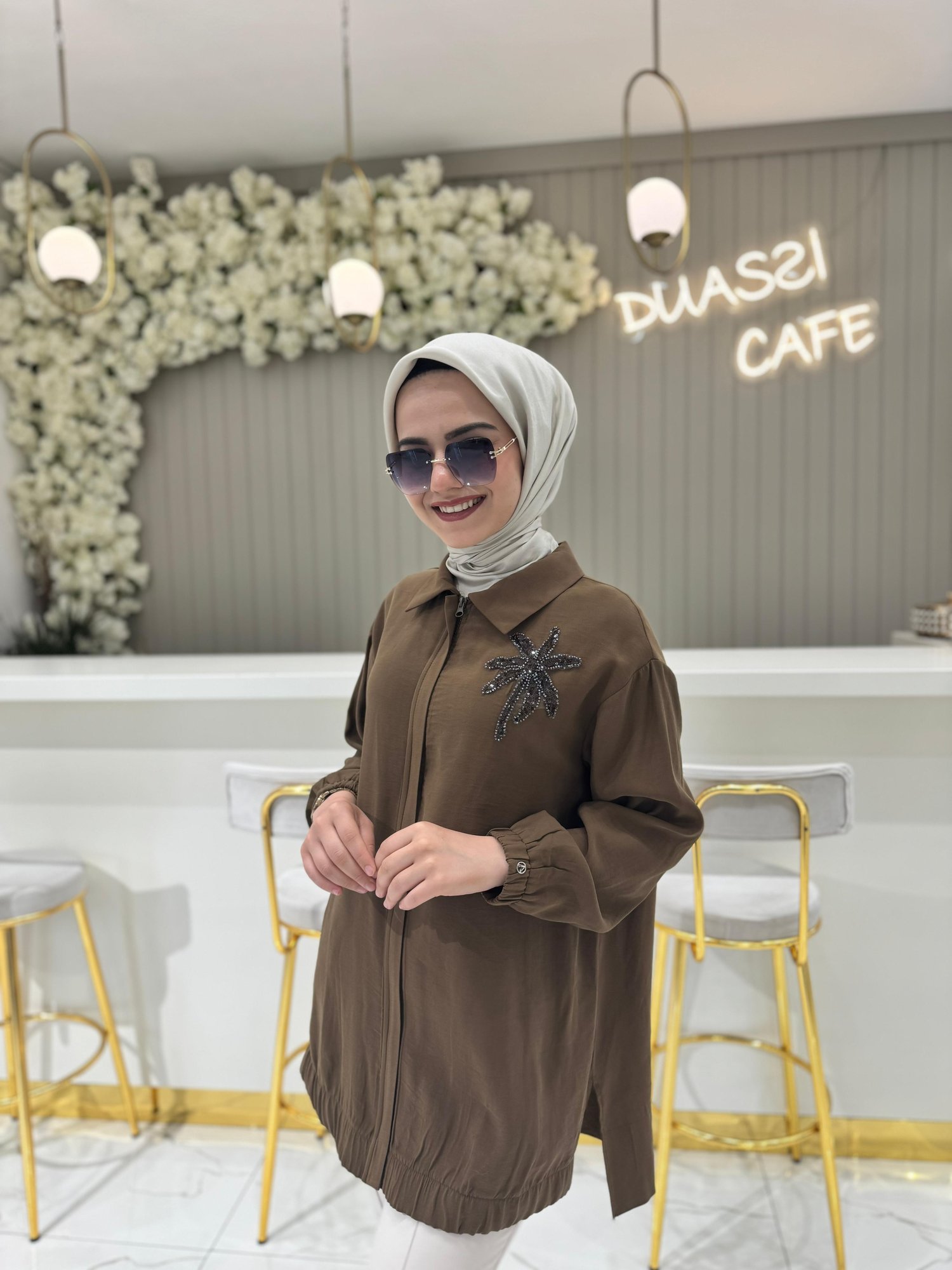 Armine Trend 466 Tunik  - KAHVE