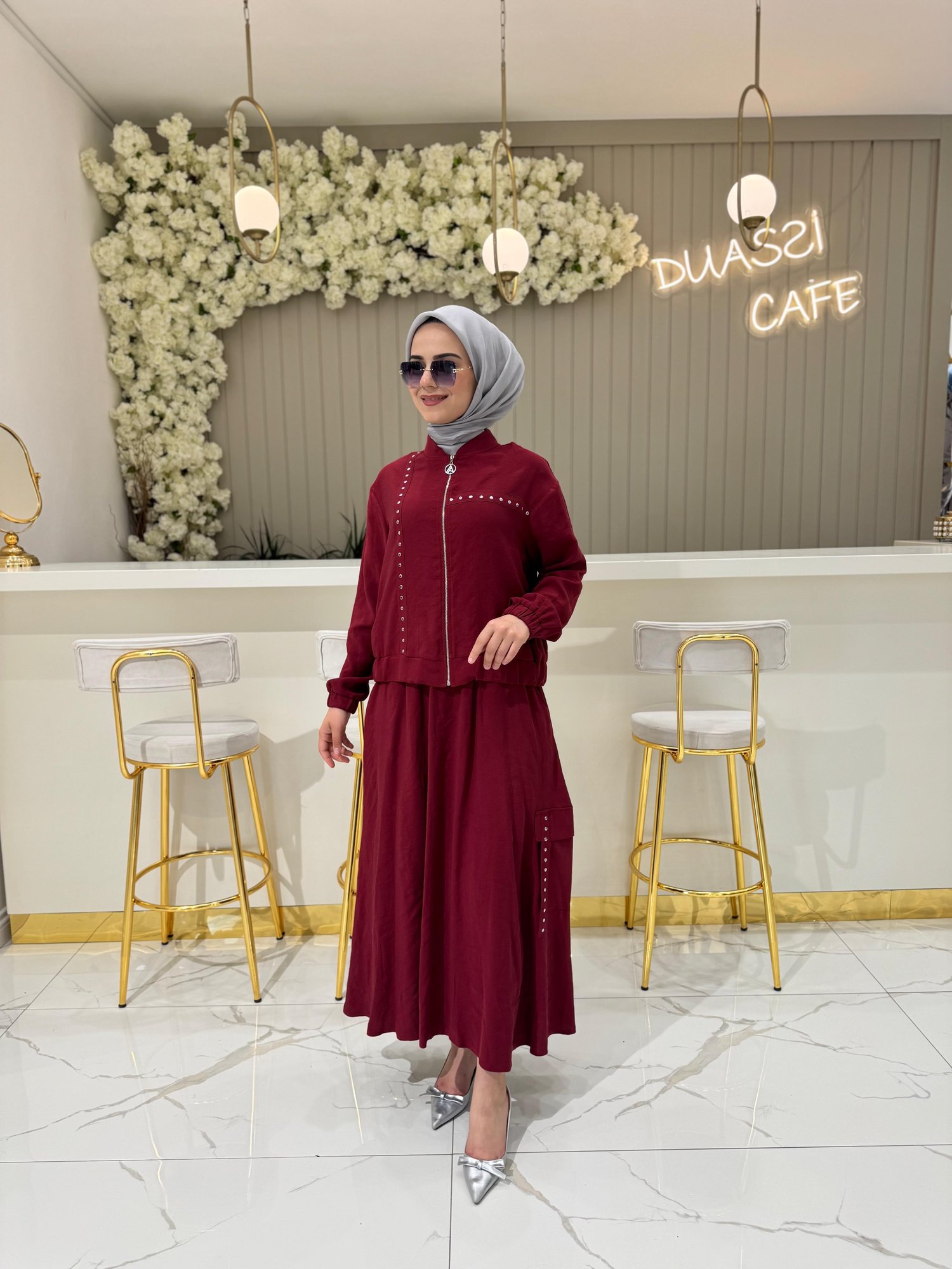 Armine Trend 686 Takım  - BORDO