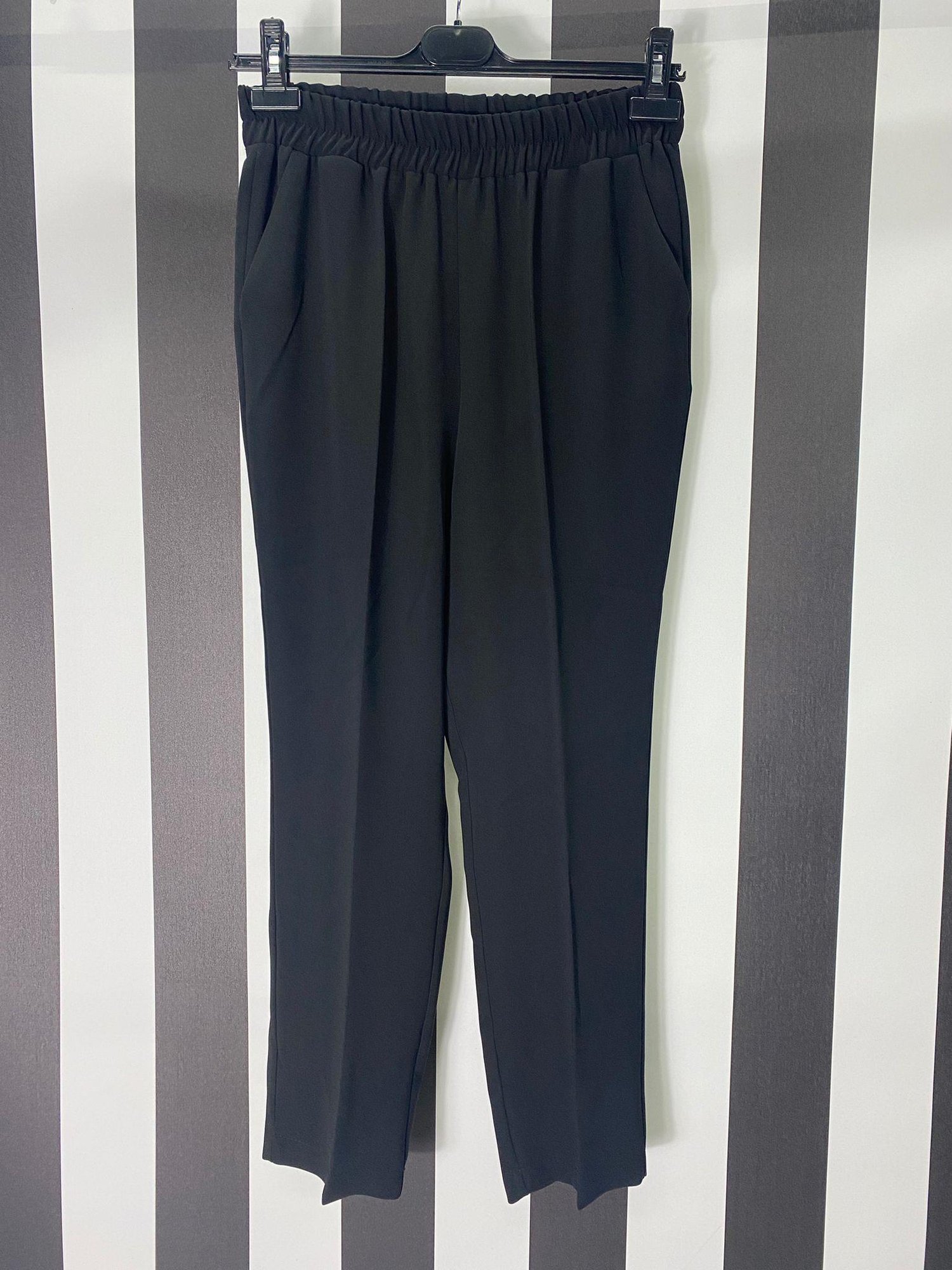 Beli Lastikli Petek Desen Pantolon 332 - SİYAH