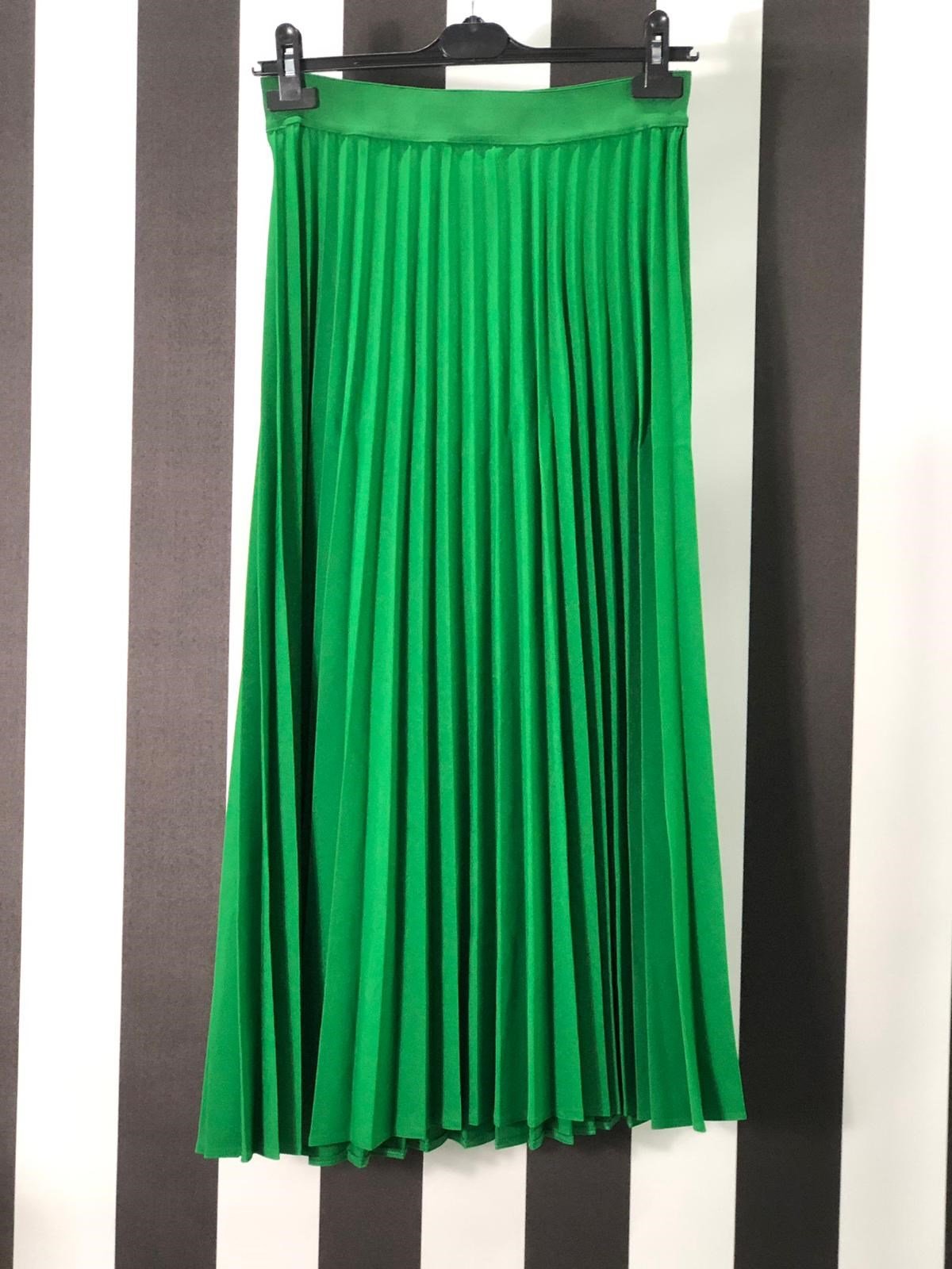 Beli Lastikli Piliseli Etek 450 - YEŞİL