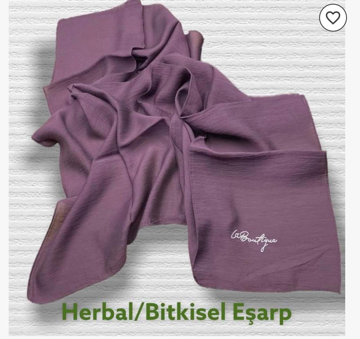 Bitkisel Herbal Seri Eşarp 0 - MOR