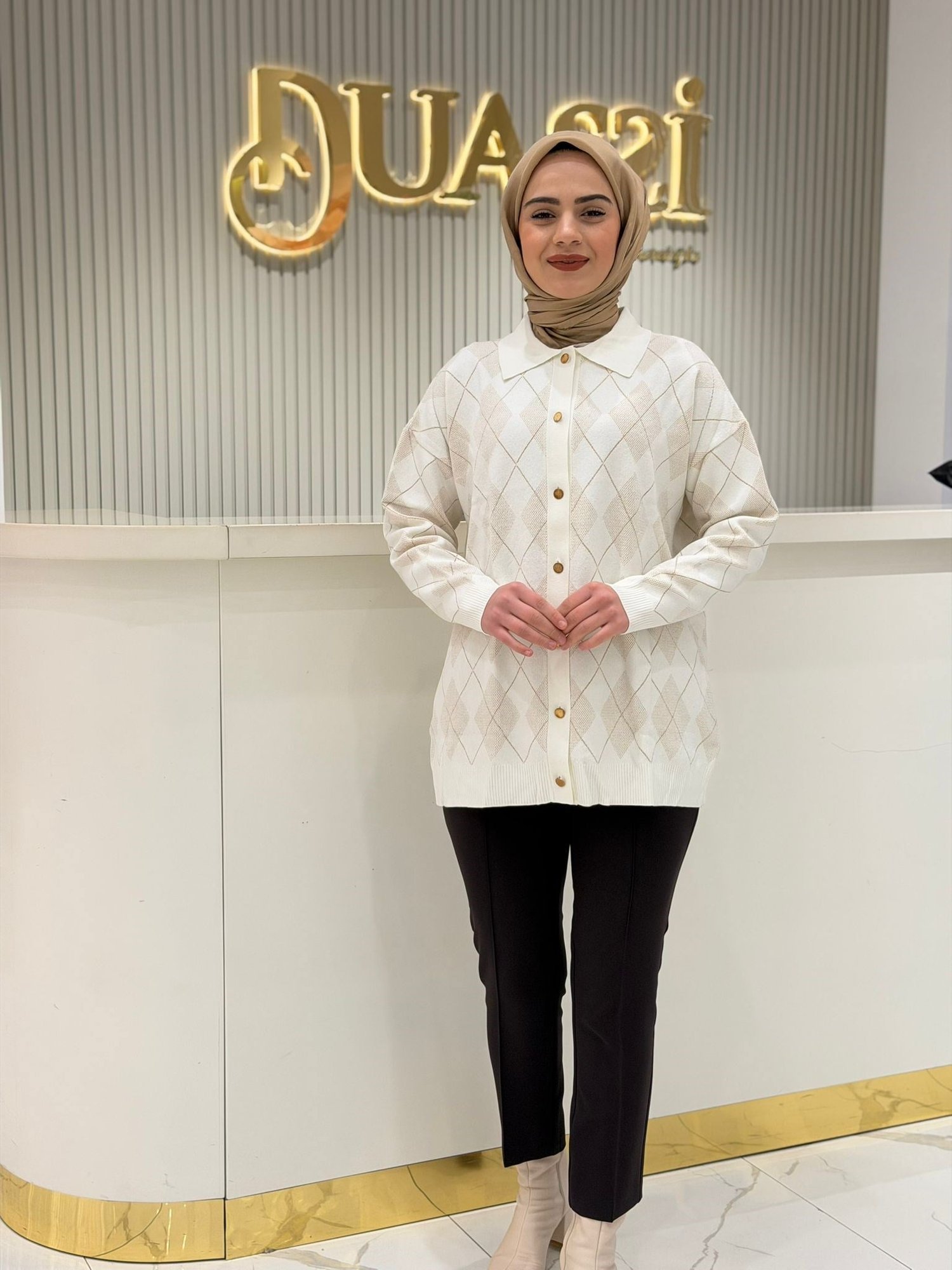 Blz.21844.1 Polo Yakalı Triko Hırka