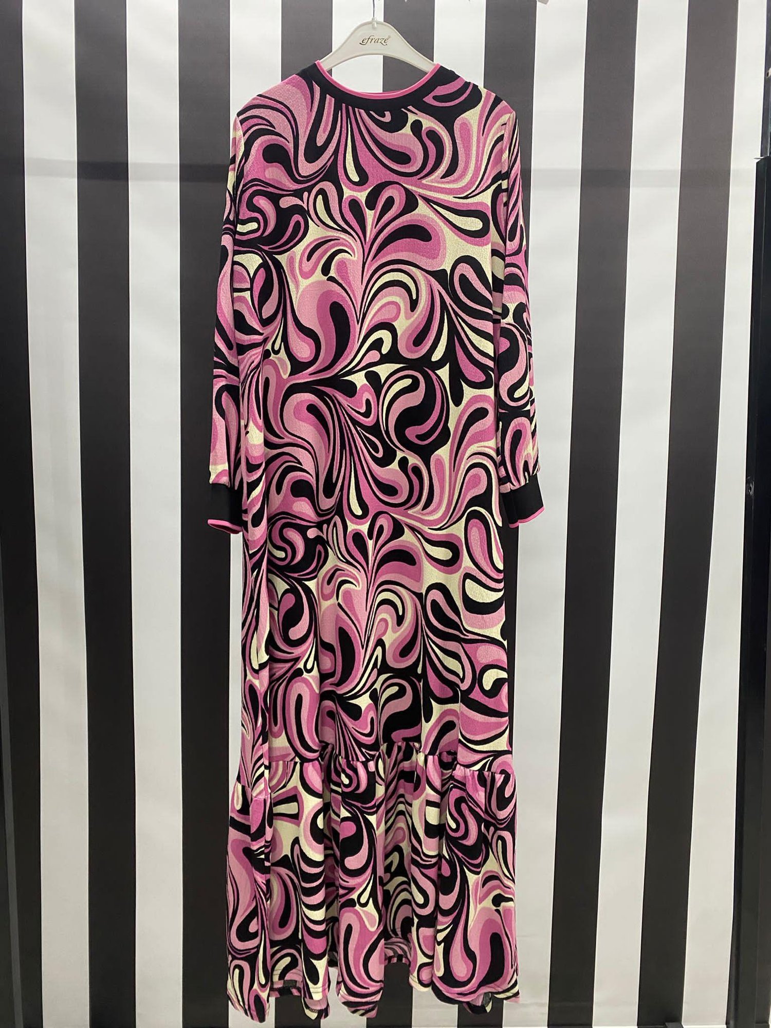 Bürümcük Elbise 4435 - PEMBE