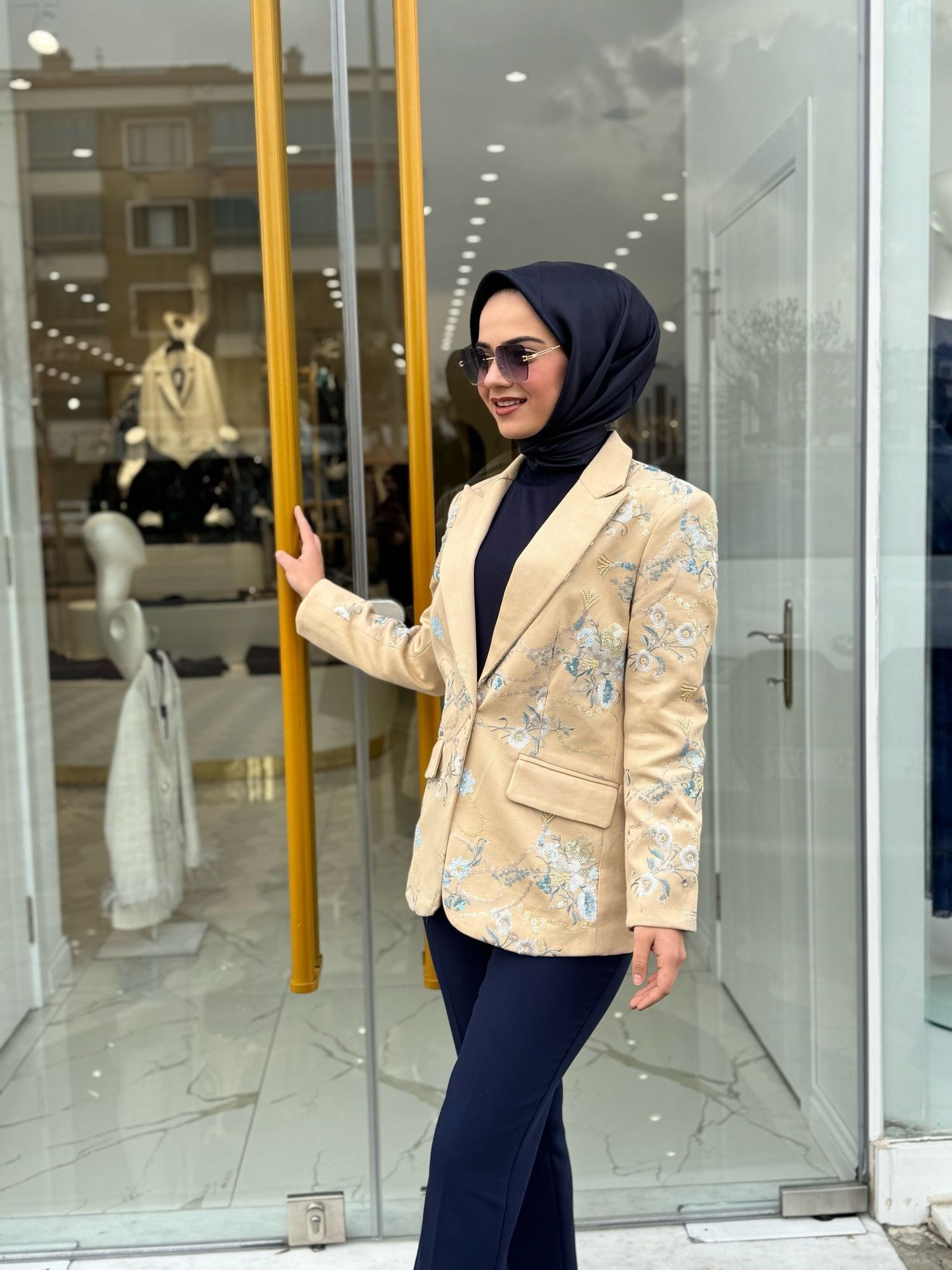 Celina Ceket 3077-C - CAMEL