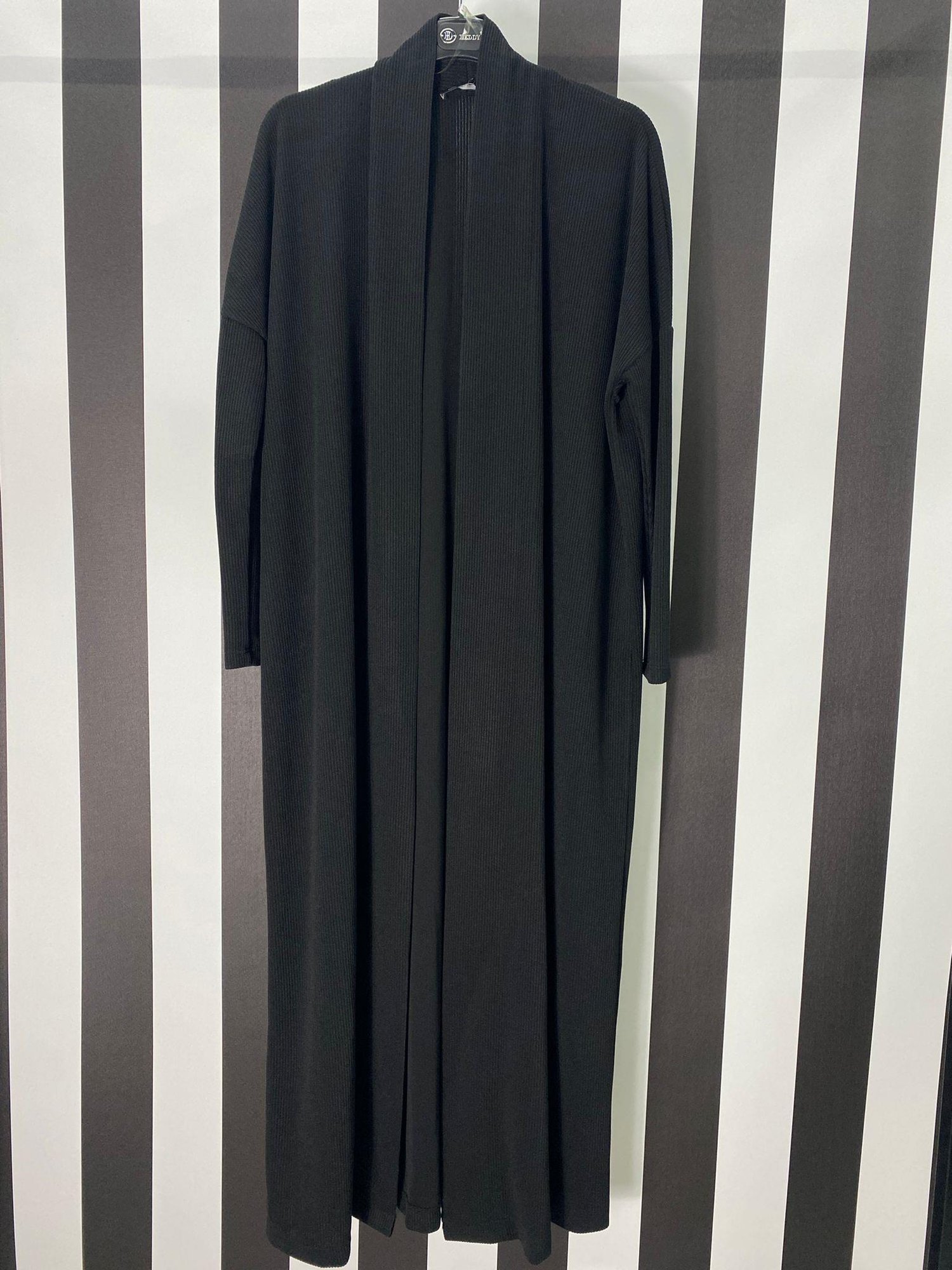 Çizgili Hırka 24711 - SİYAH