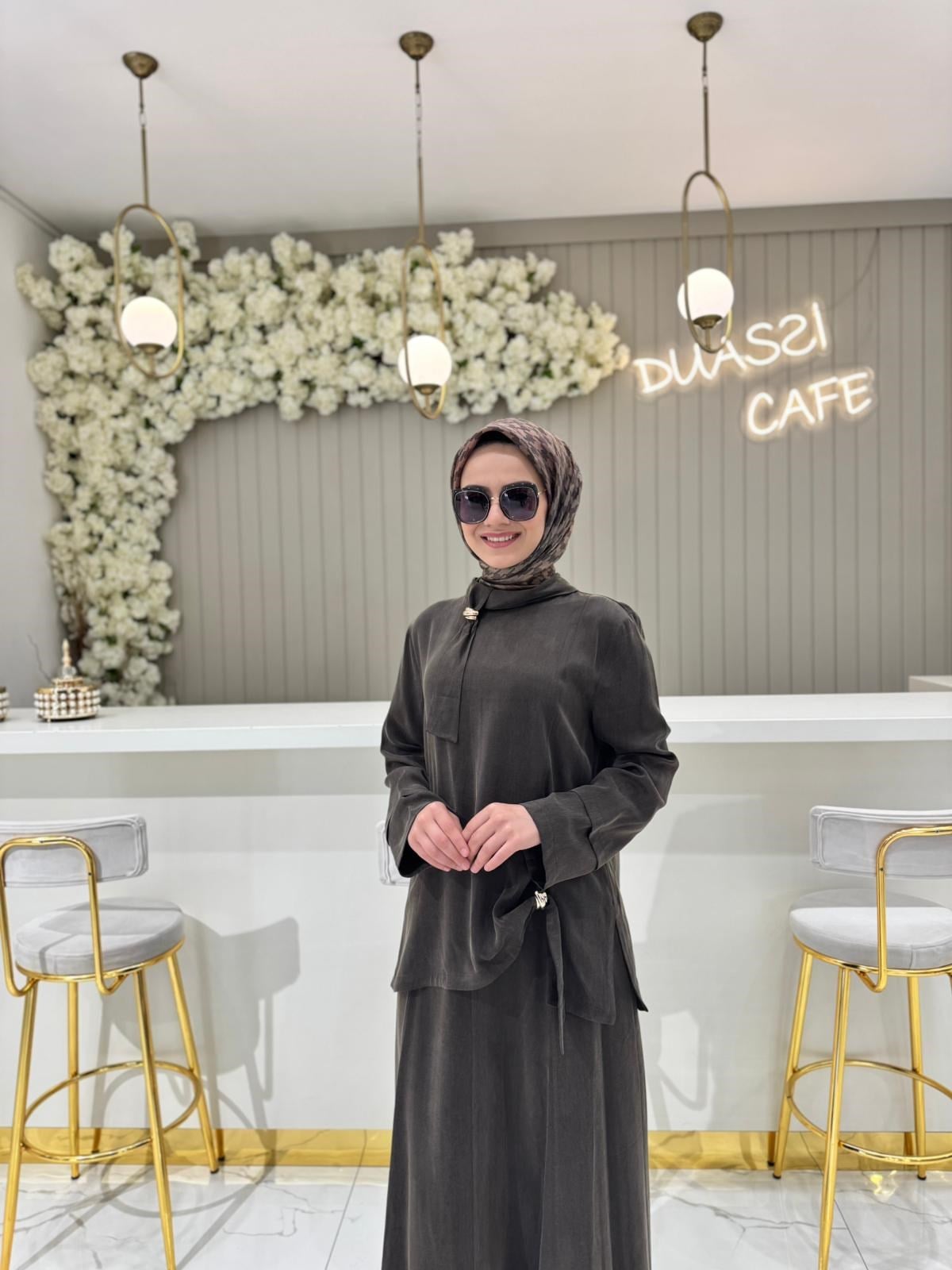 Clande 3014 Takım  - KAHVE