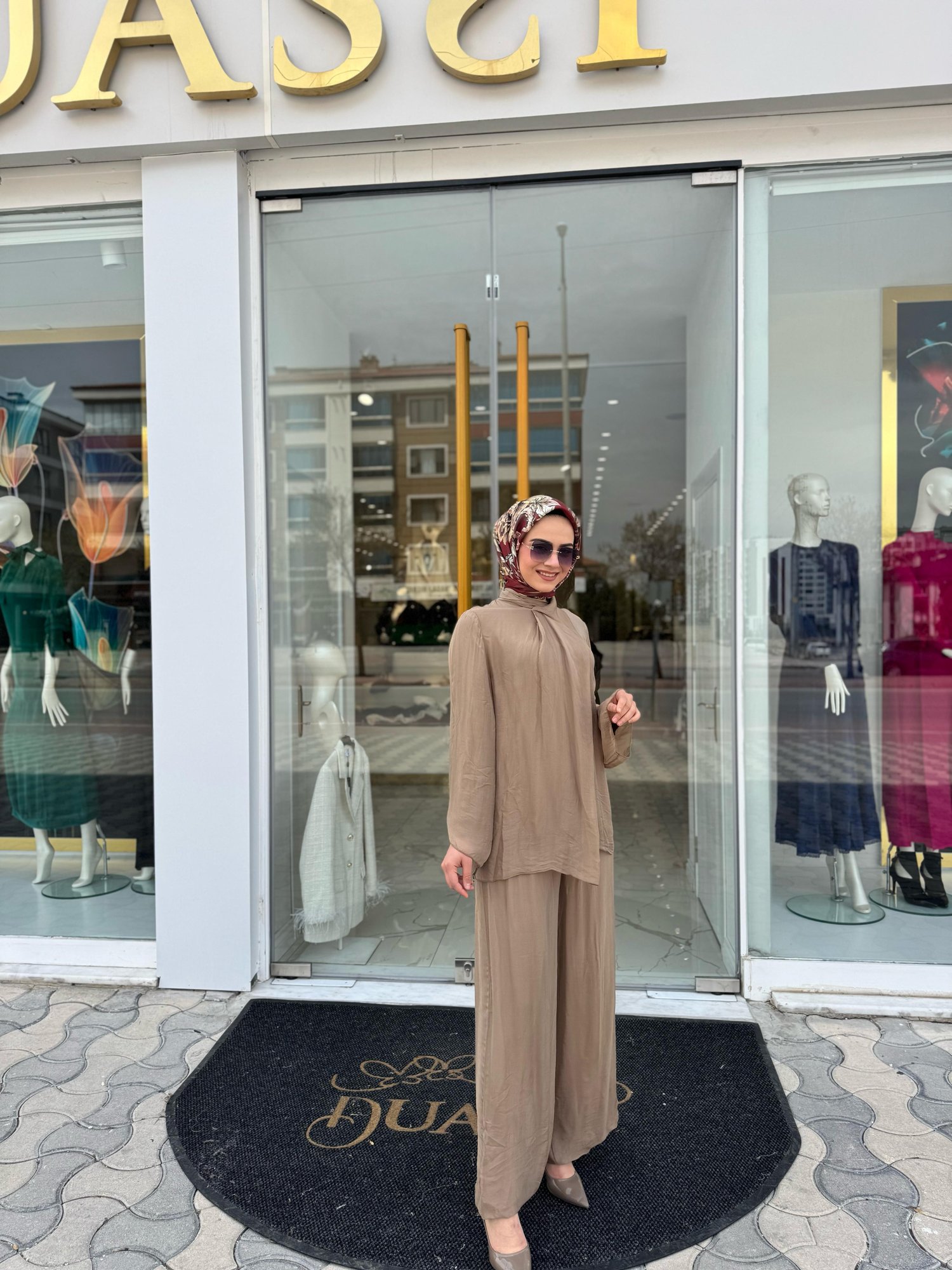 Daphne Kruvaze Takım 3009-C - CAMEL