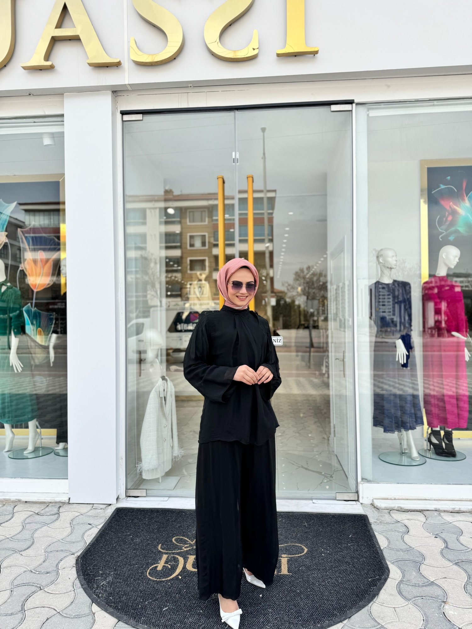Daphne Kruvaze Takım 3009-S - SİYAH