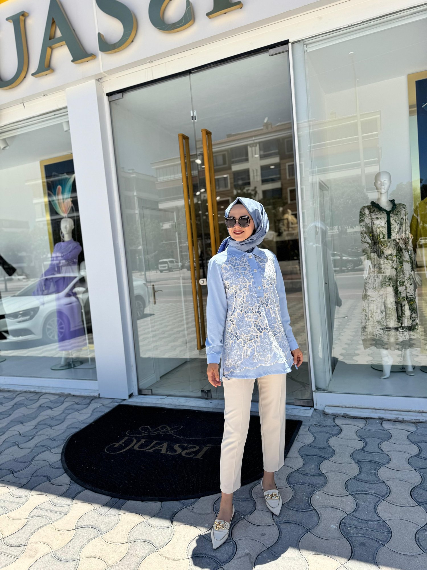 Fuat Gürşen 3339 Tunik  - MAVİ
