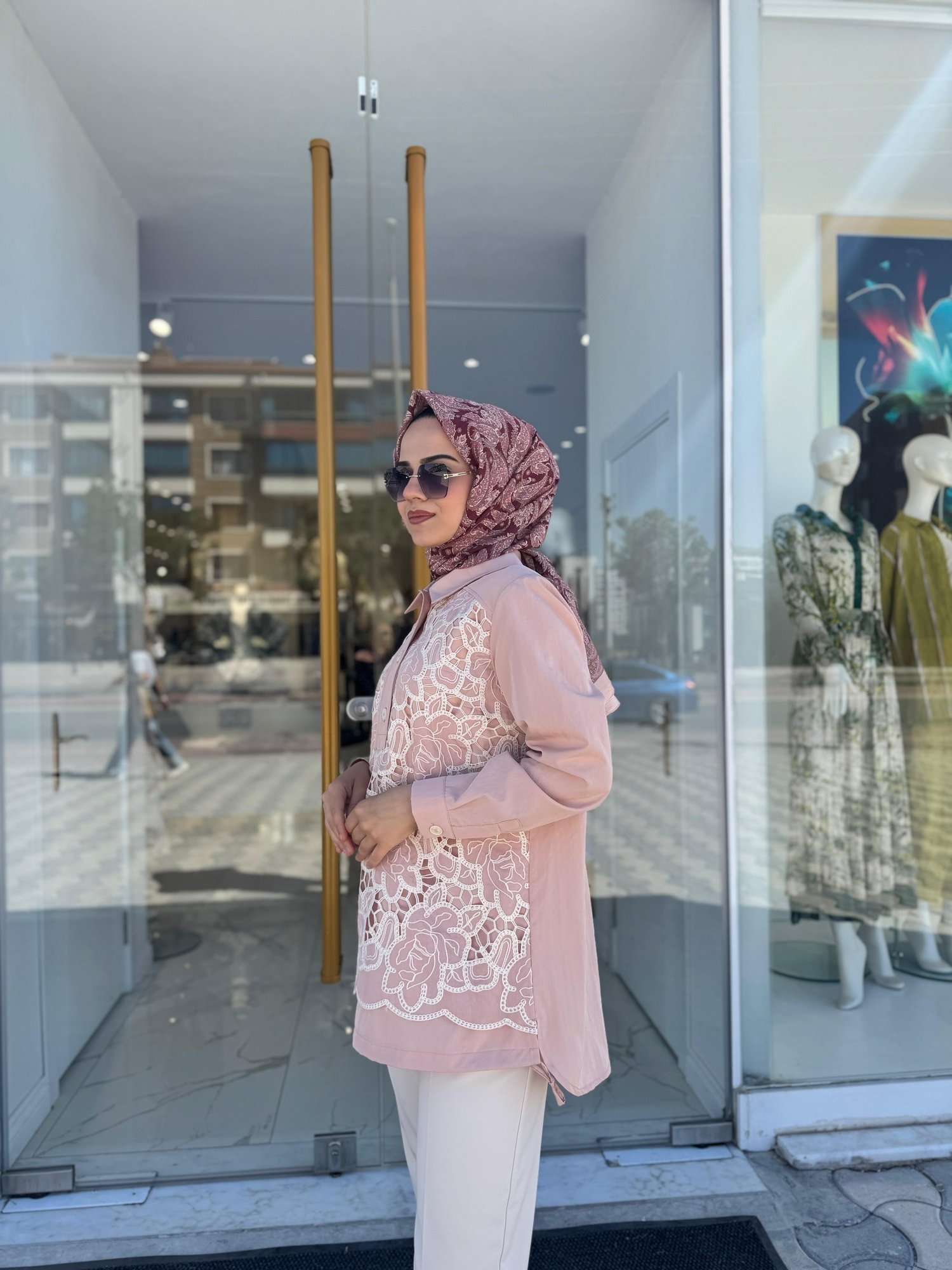 Fuat Gürşen 3339 Tunik  - Pudra