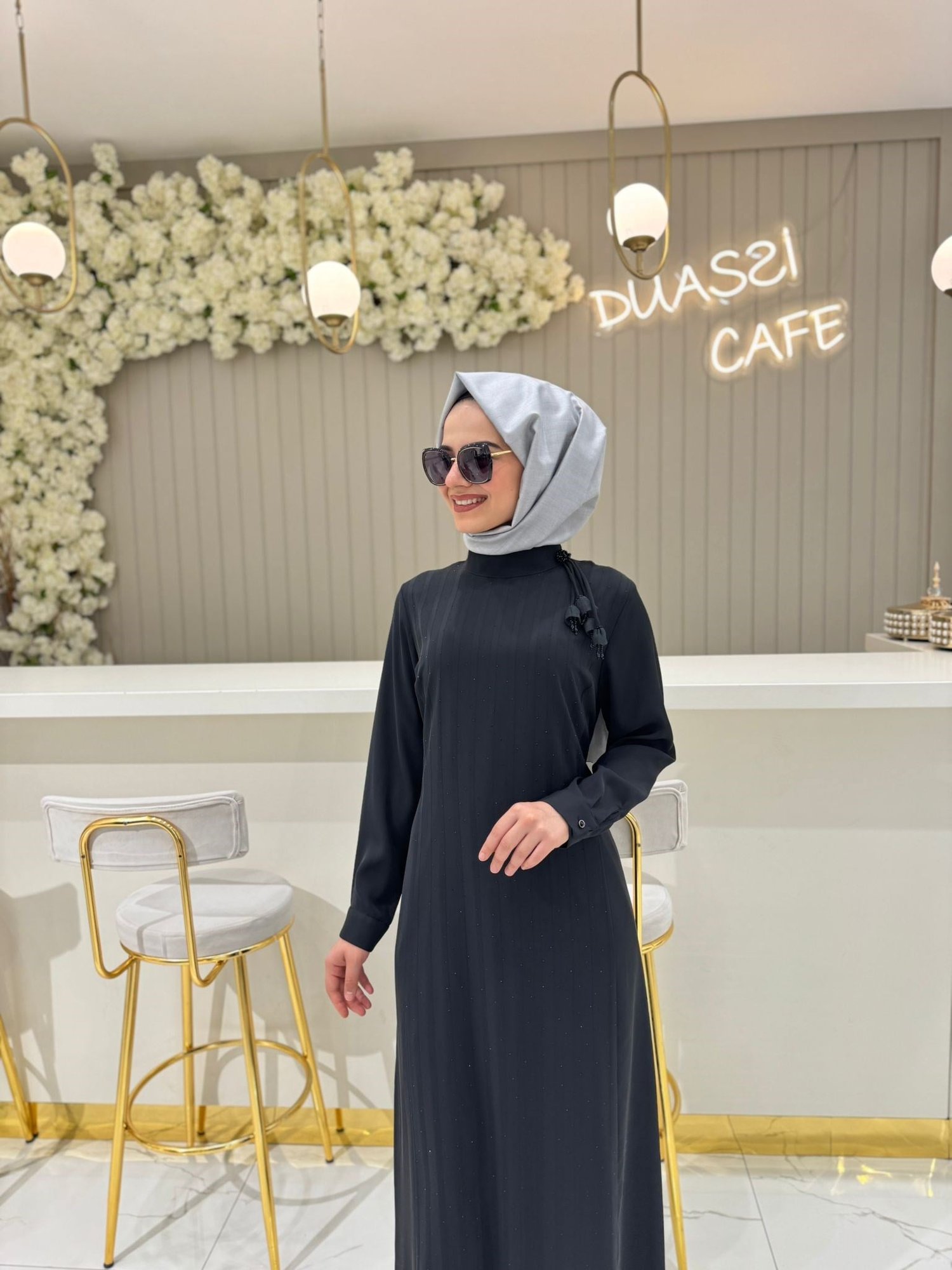 Fuat Gürşen 4101 Elbise  - SİYAH