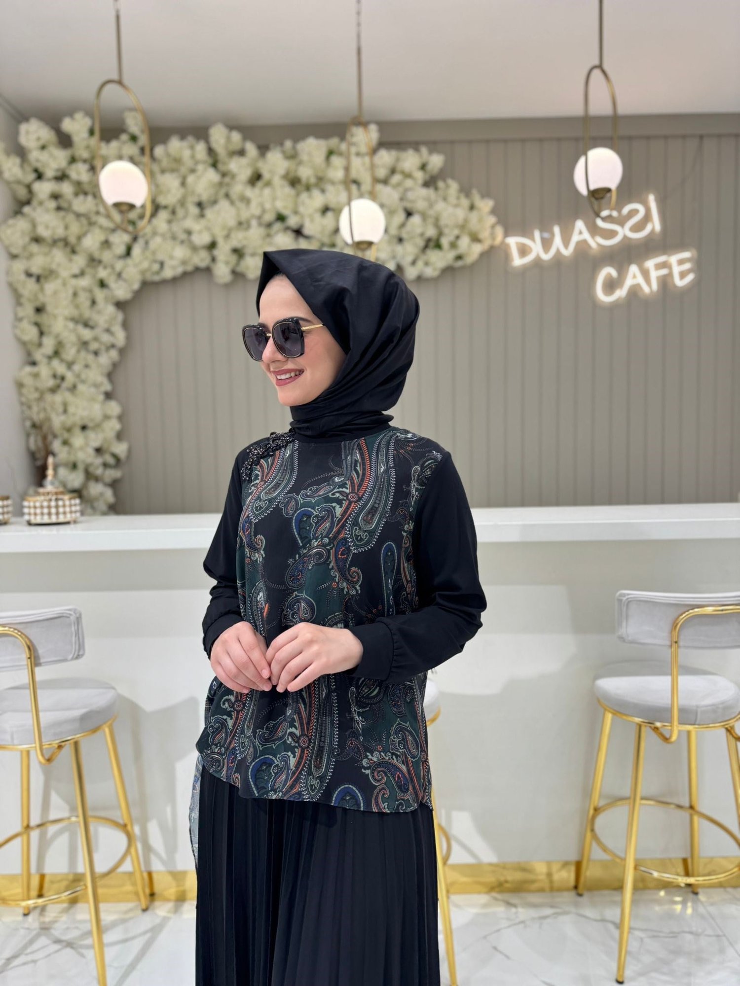 Fuat Gürşen 4307 Tunik  - SİYAH
