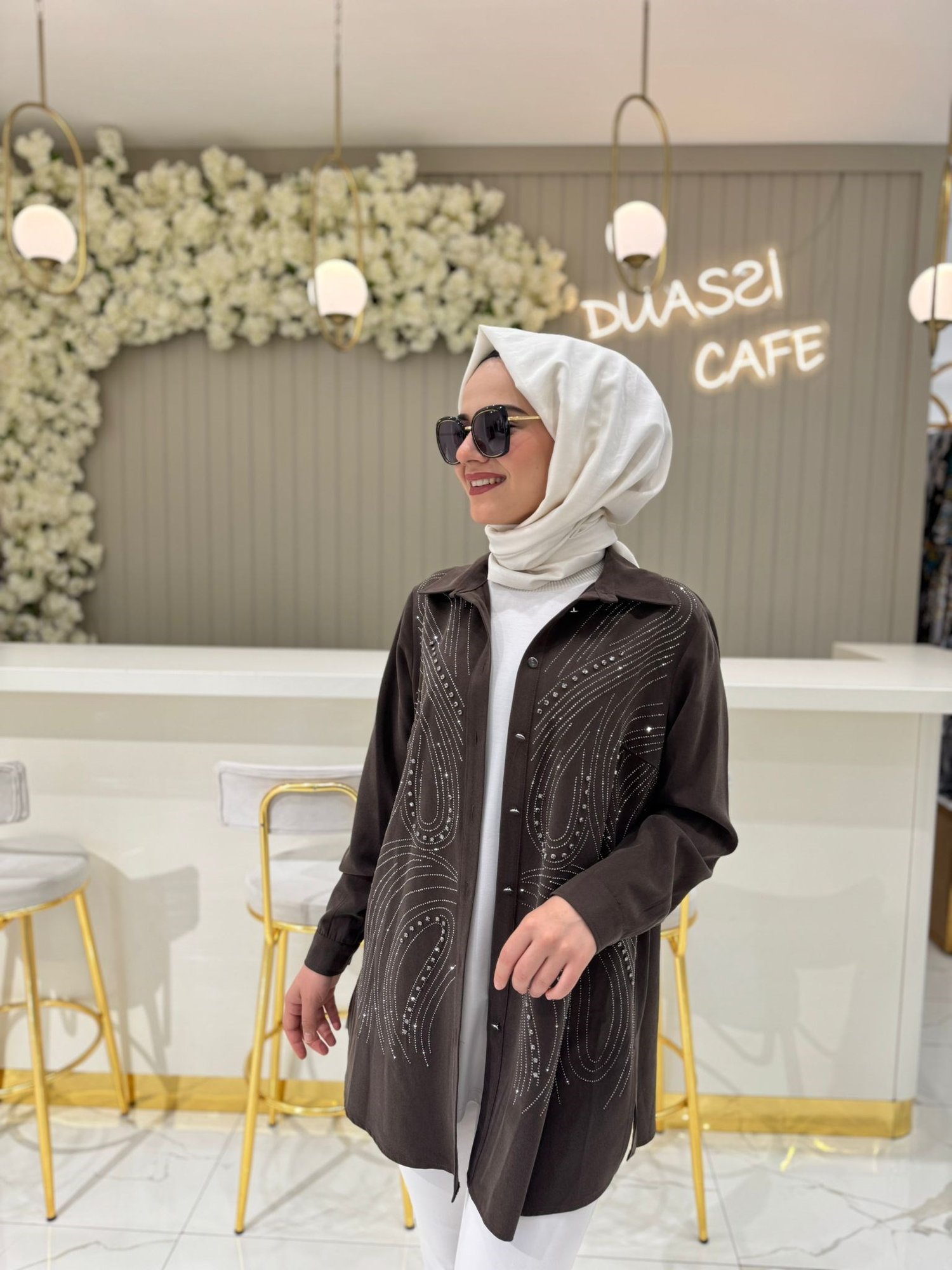 Fuat Gürşen 4308 Tunik  - KAHVE