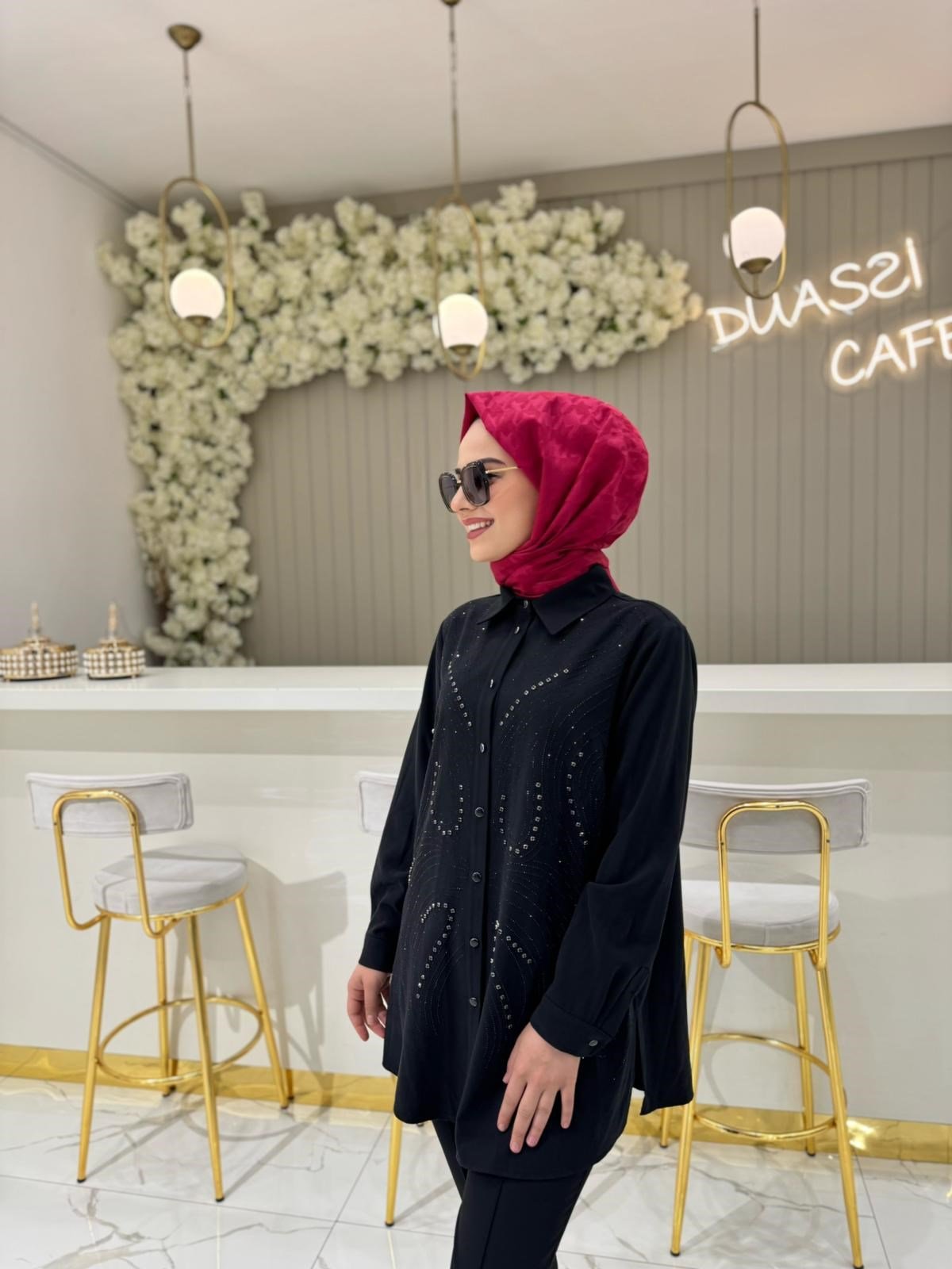 Fuat Gürşen 4308 Tunik  - SİYAH