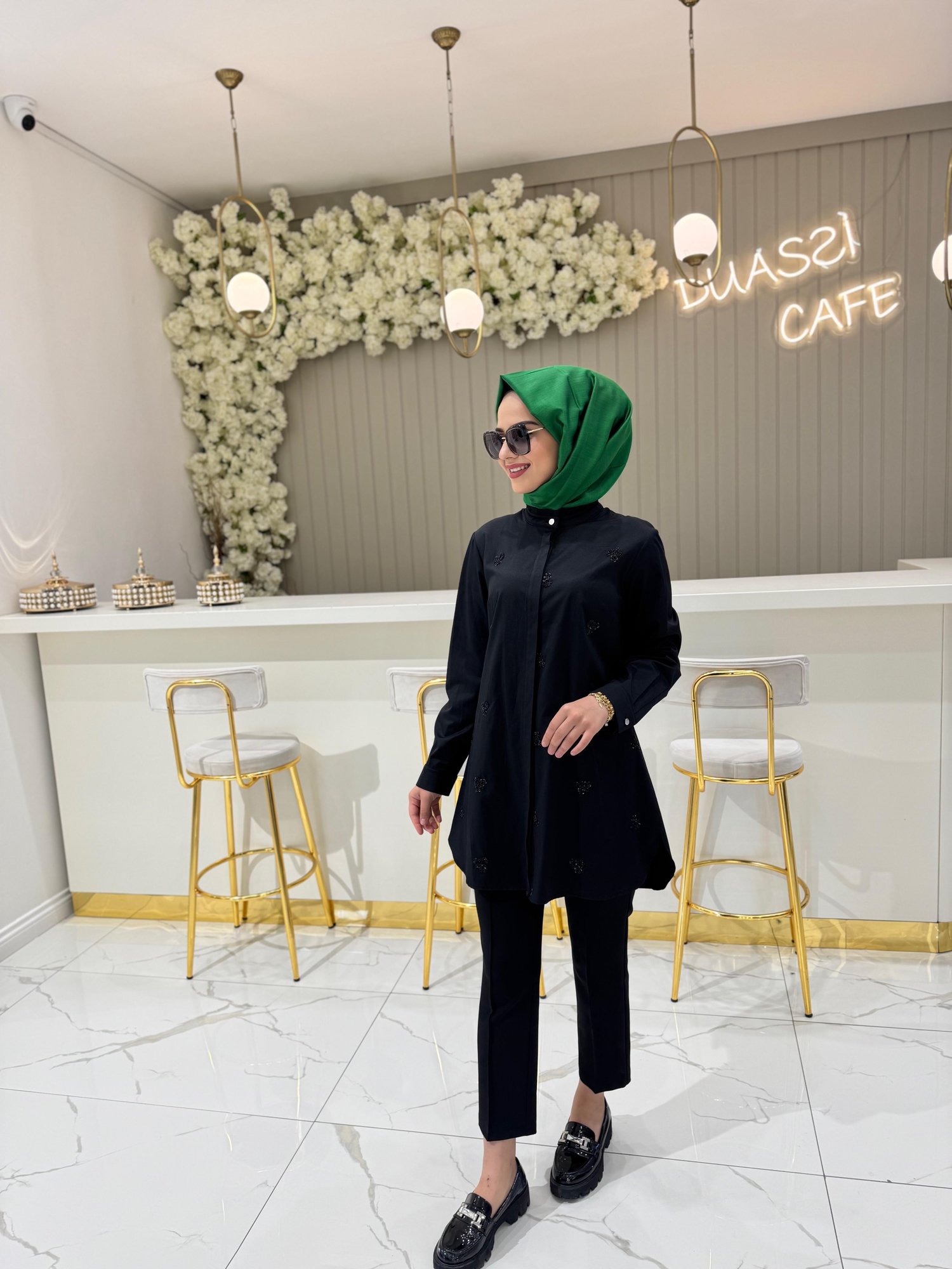 Fuat Gürşen 4316 Tunik  - SİYAH