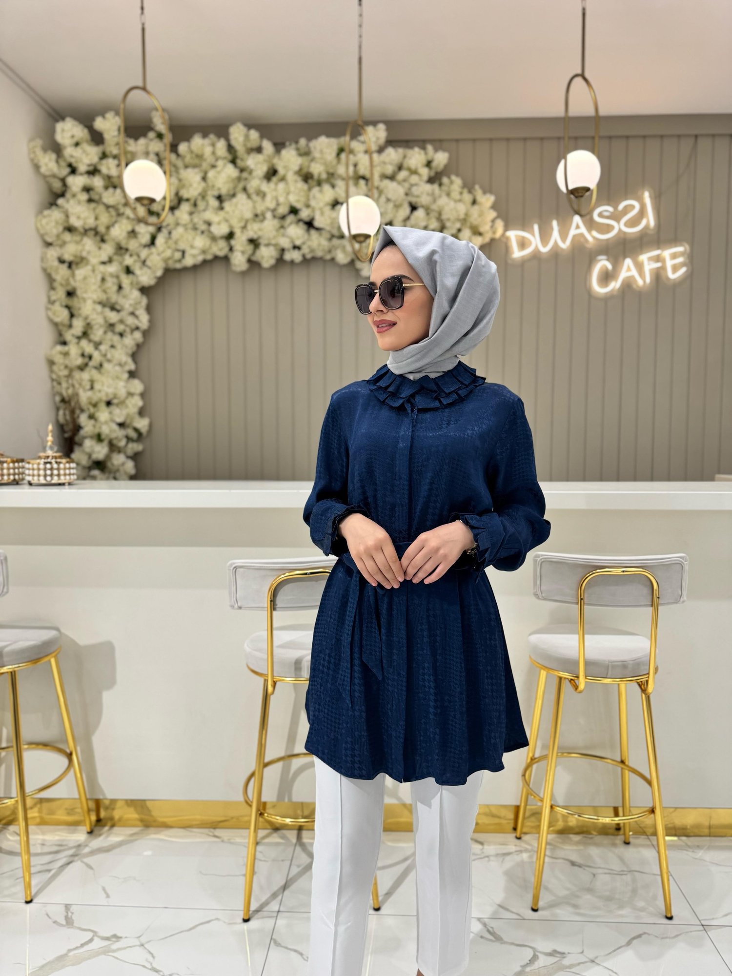 Fuat Gürşen 4317 Tunik  - LACİVERT