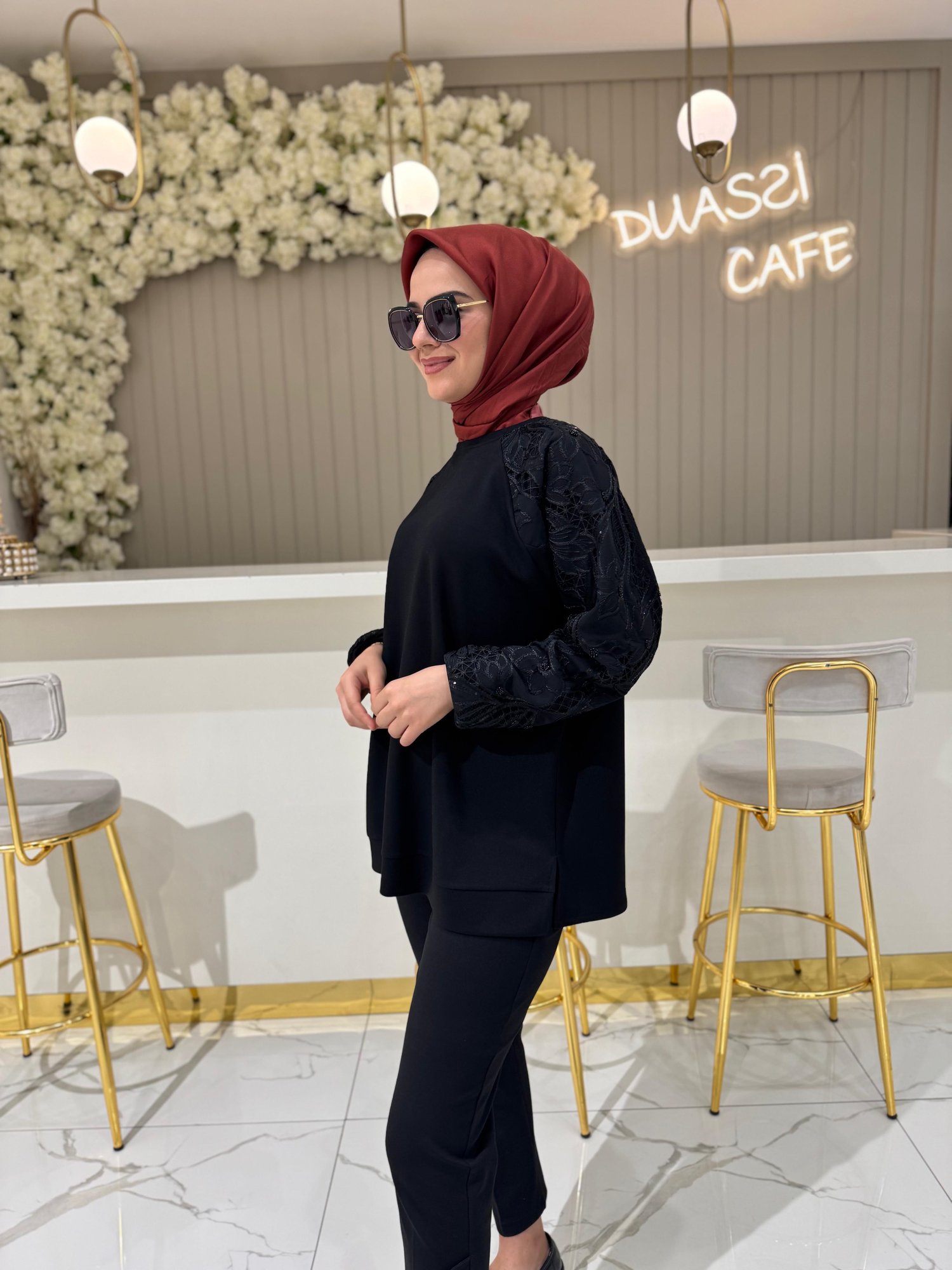 Fuat Gürşen 4318 Tunik  - SİYAH