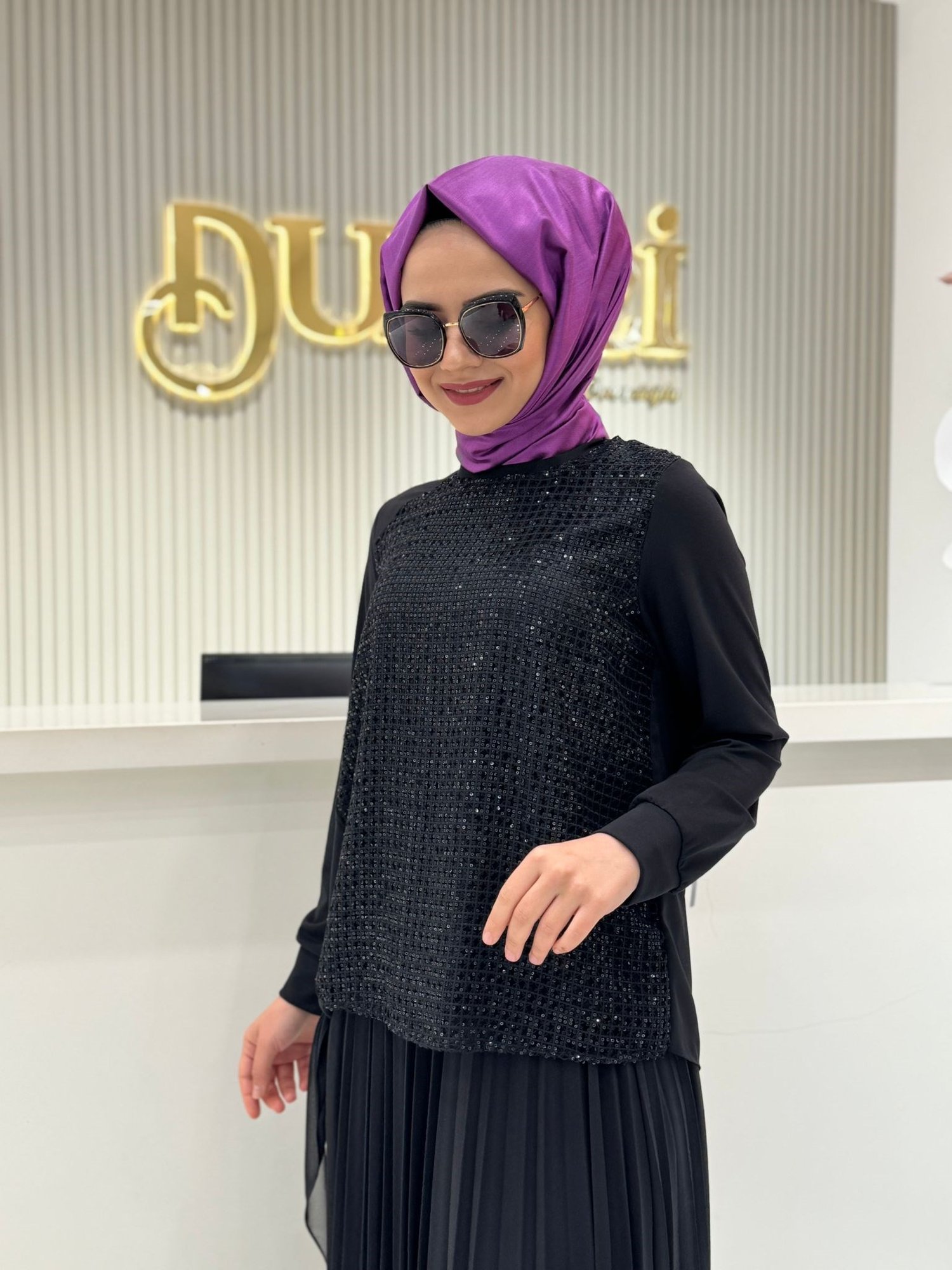 Fuat Gürşen 4325 Tunik  - Siyah
