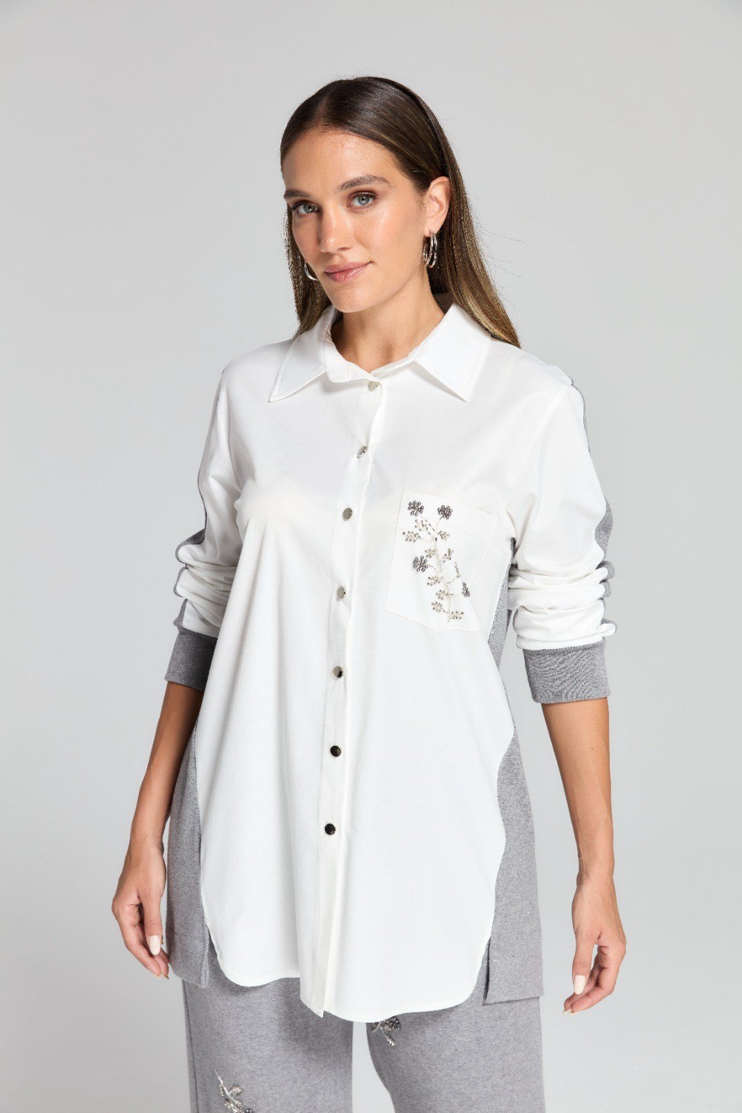 Fuat Gürşen 4364 Tunik  - GRİ