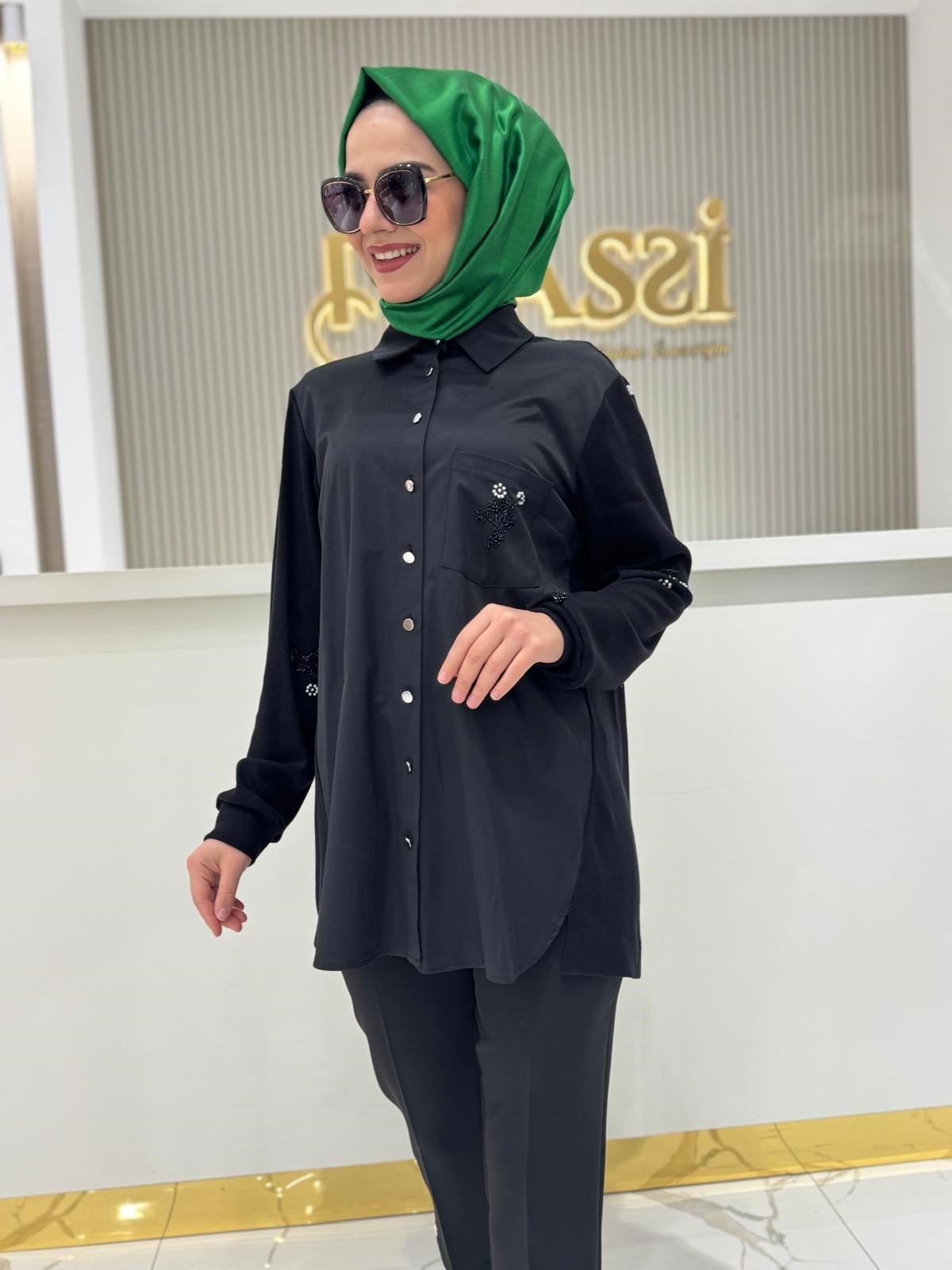 Fuat Gürşen 4364 Tunik  - Siyah