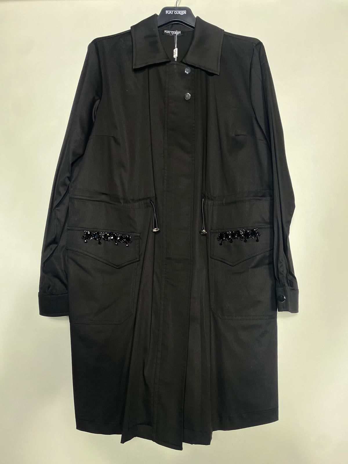 Fuat Gürşen Cep Detaylı Kap 1601 - SİYAH