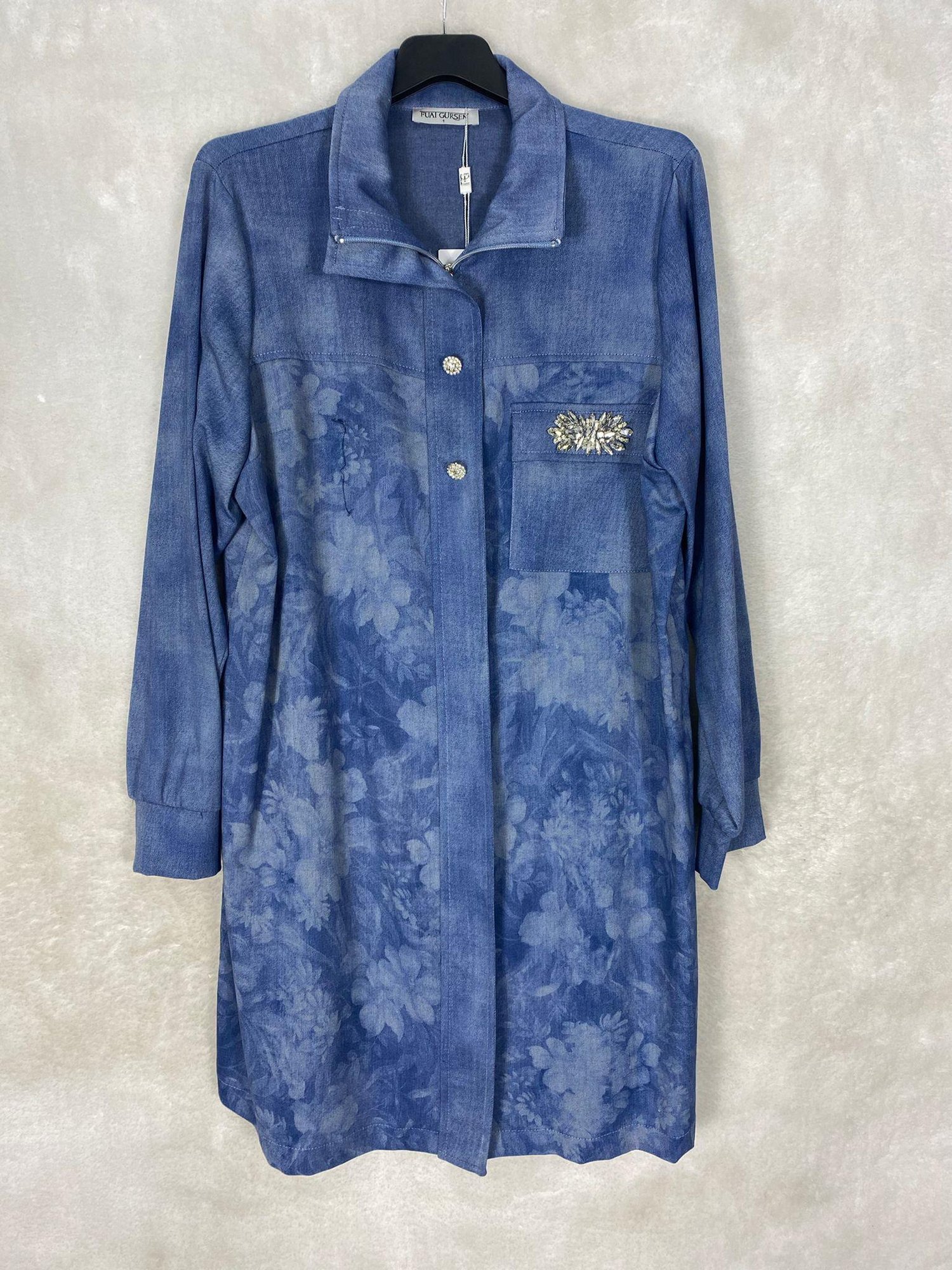 Fuat Gürşen Cep Taş Detaylı Kap 1606 - MAVİ