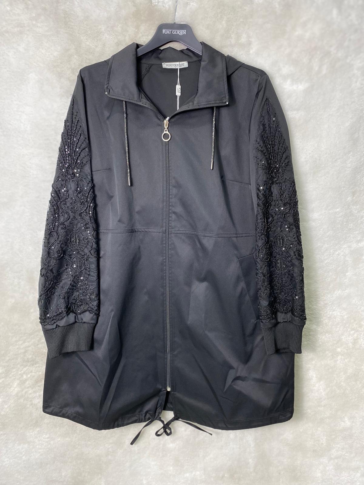 Fuat Gürşen Dantel Detaylı Kap 2600 - SİYAH