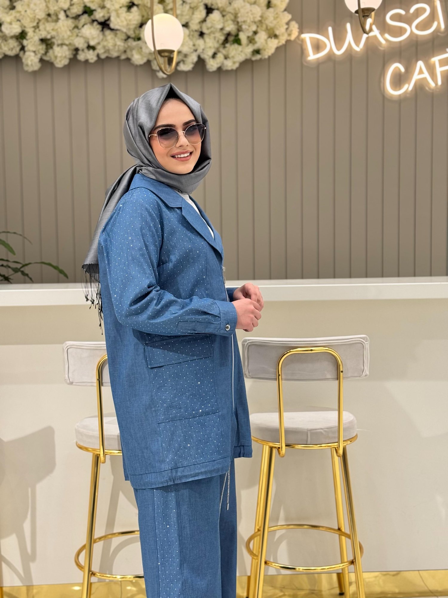 Fuat Gürşen Fermuarlı Kap 25Y-3608m - MAVİ