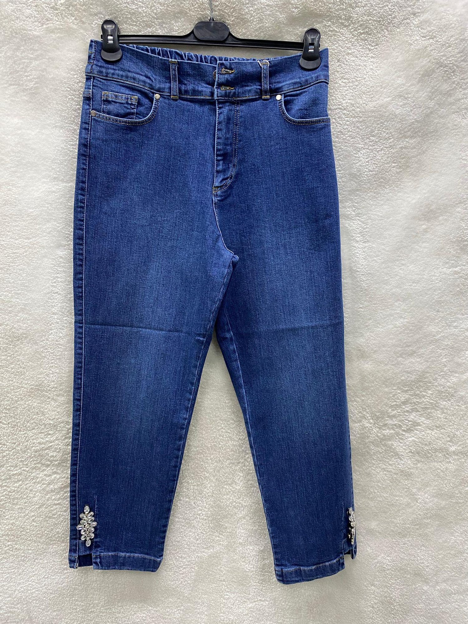 Fuat Gürşen Taş Baskılı Pantolon 2428 - indigo mavi