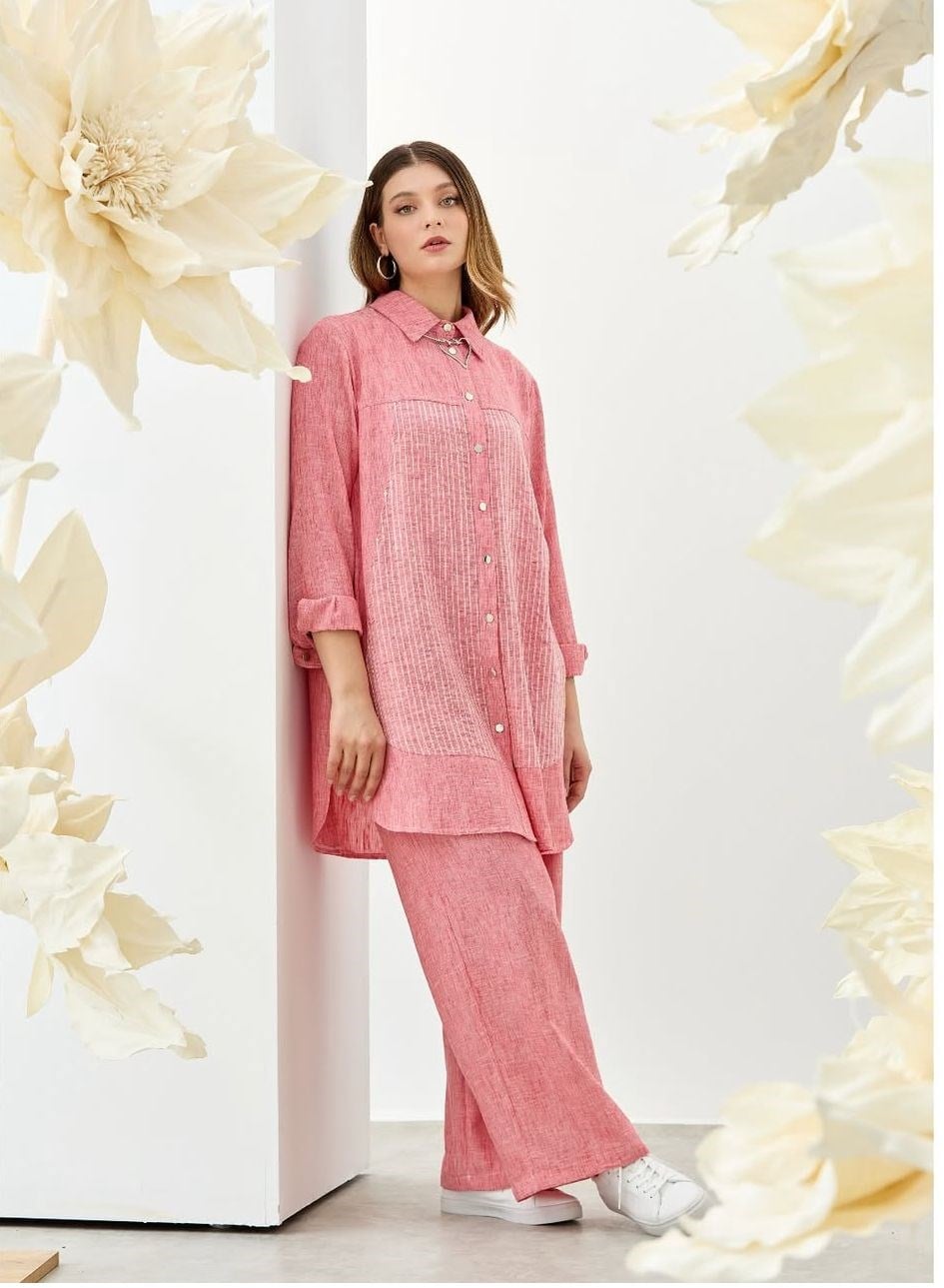 Fuat Gürşen Tasarım Tunik 3300 - PEMBE