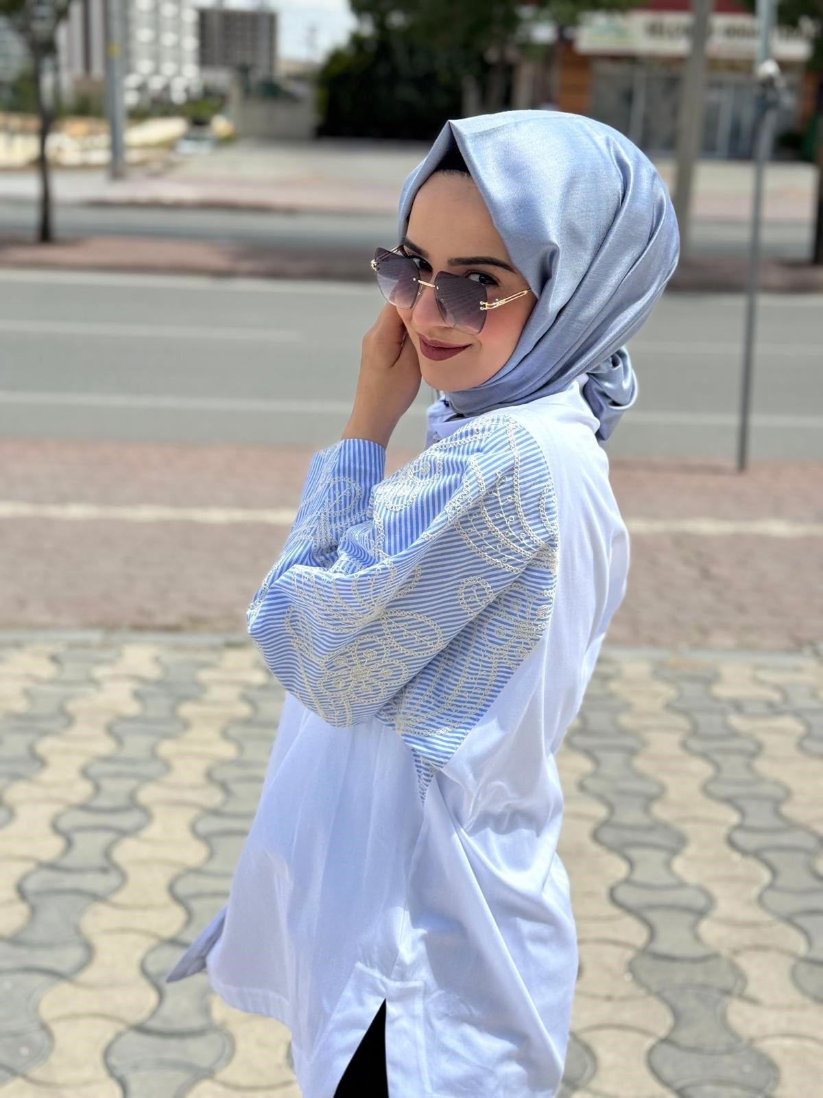 Ghisa 4003 Tunik  - MAVİ