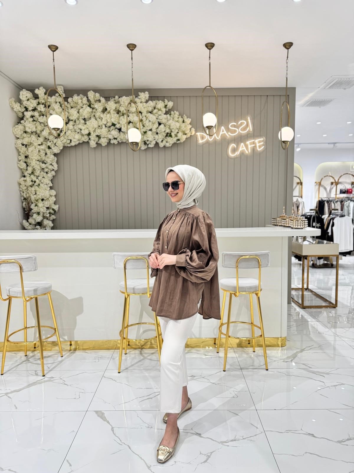 Ghisa 4033 Tunik  - KAHVE