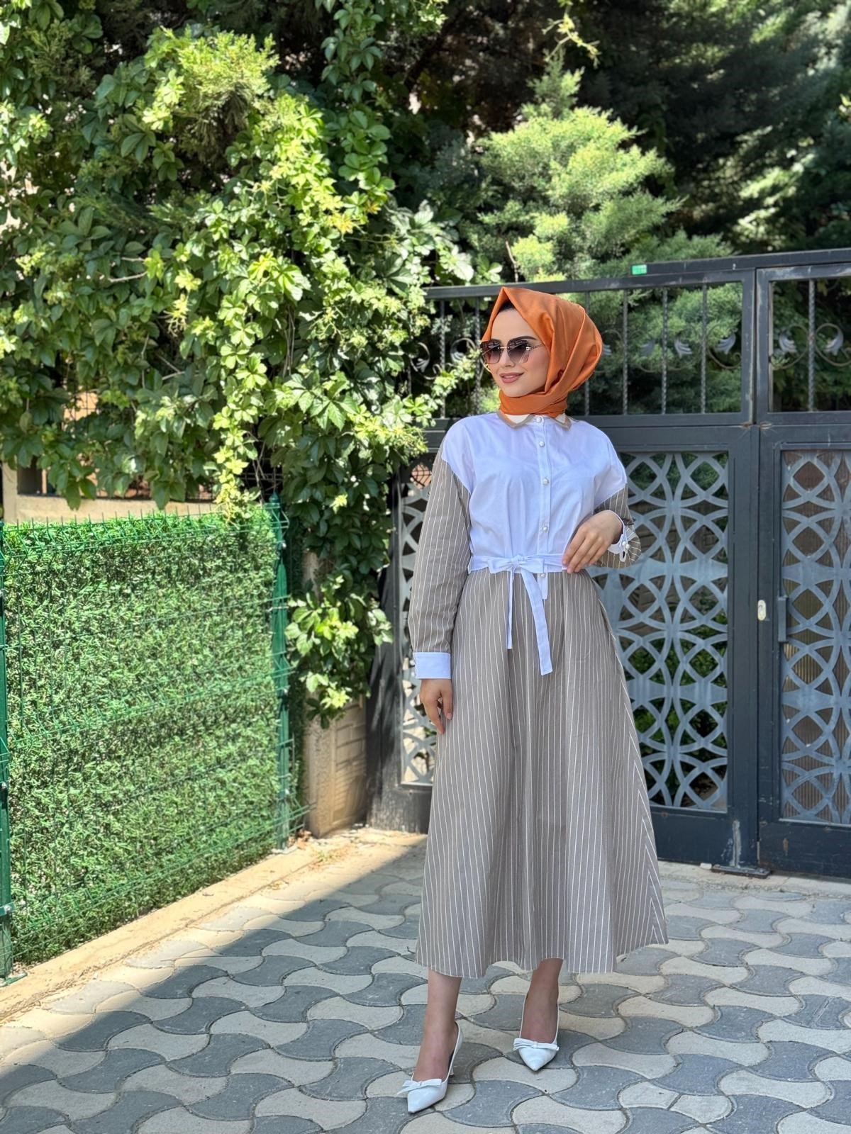 Ghisa 4048 Elbise  - KAHVE