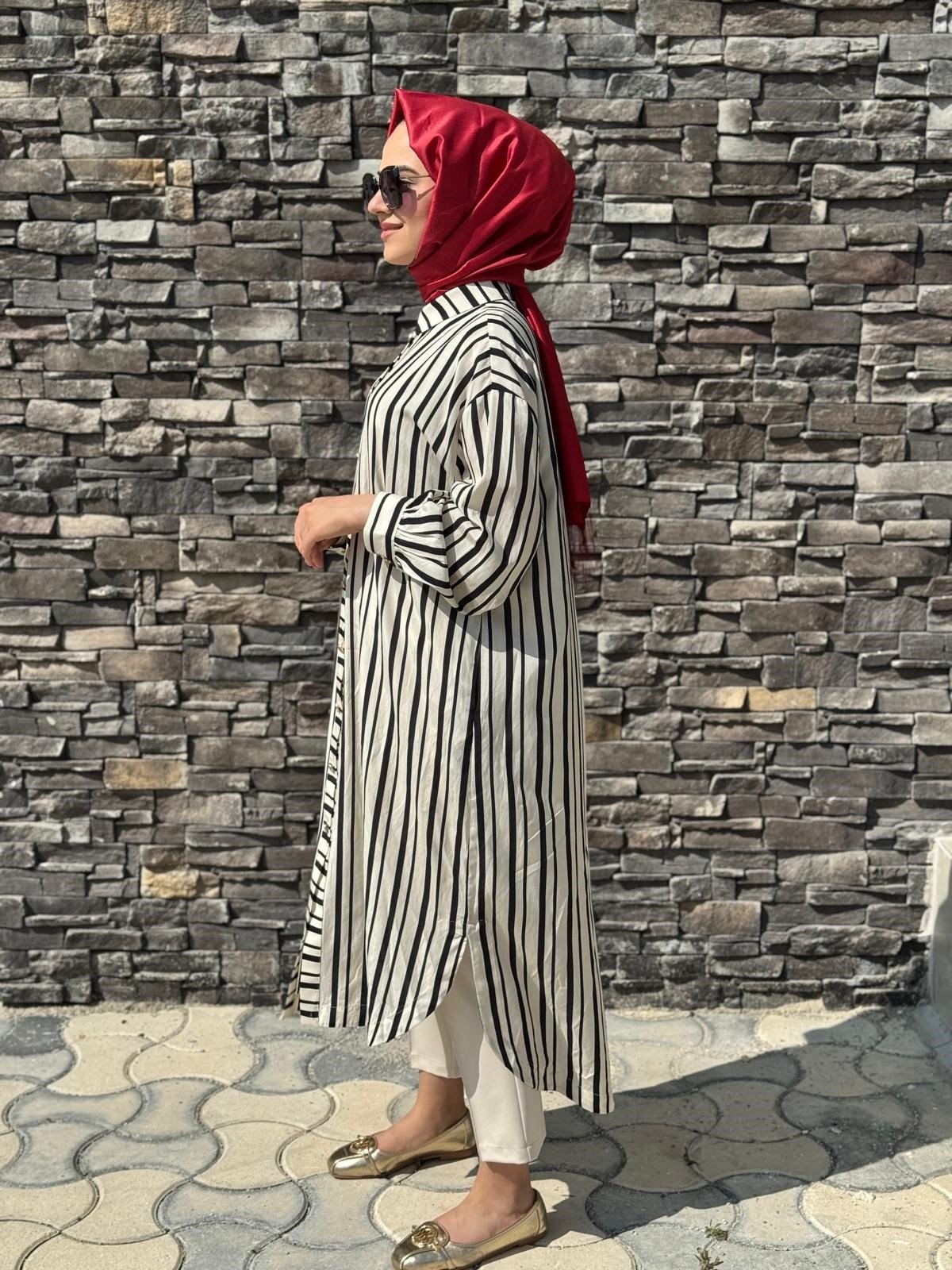 Ghisa 4054 Tunik  - EKRU